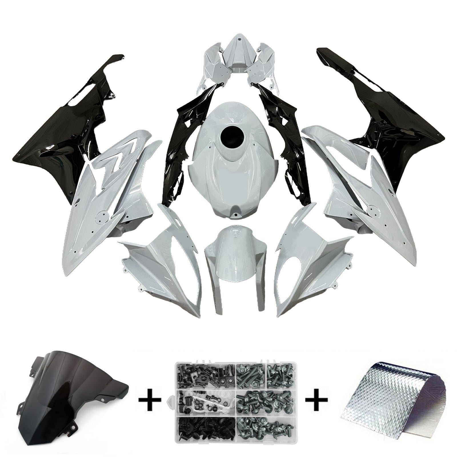 Kit de carénage d'injection pour BMW S1000RR 2015-2016 Carrosserie Plastique ABS