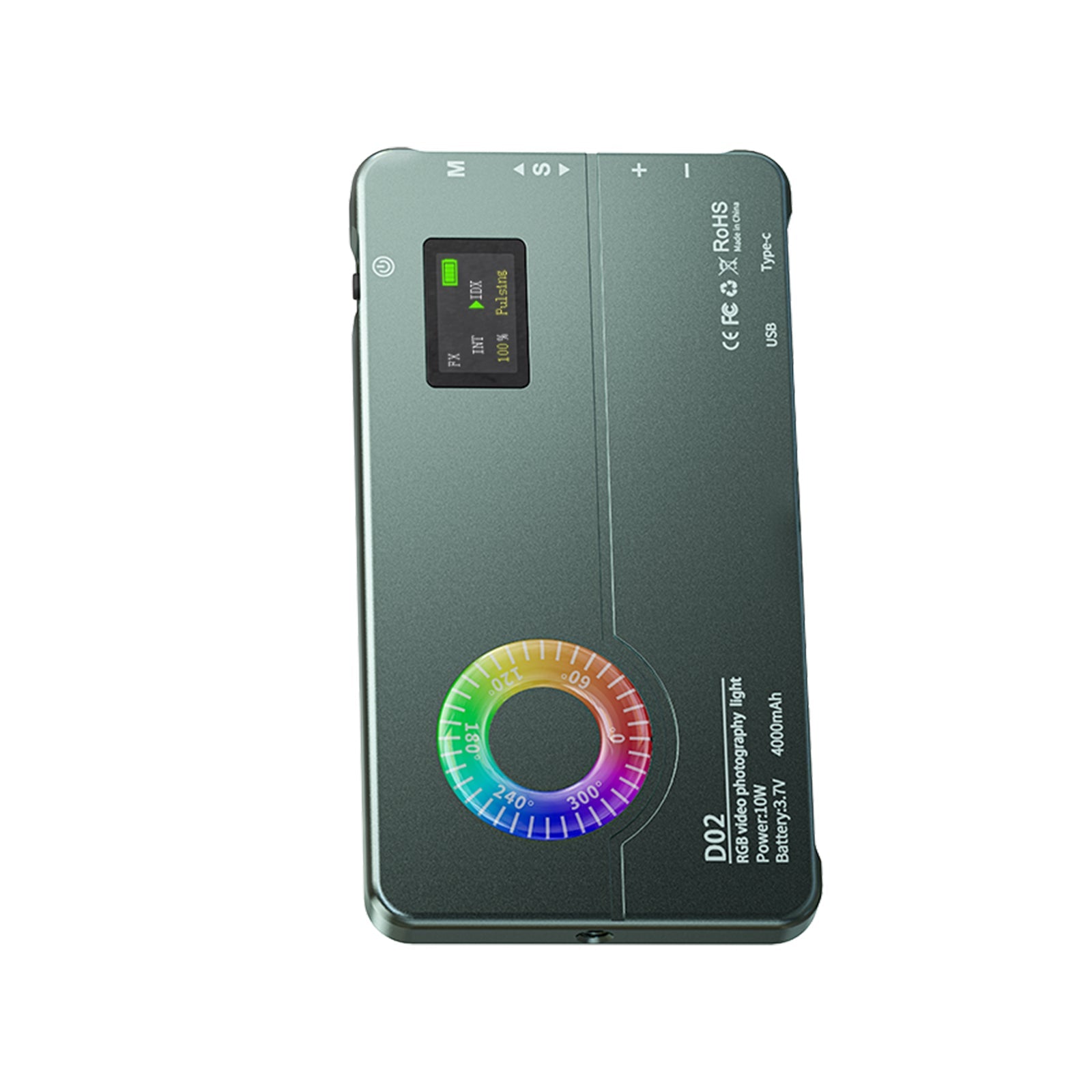 D02 RGB Fill Light Caméra vidéo Téléphone portable Lumière de remplissage LED couleur en direct
