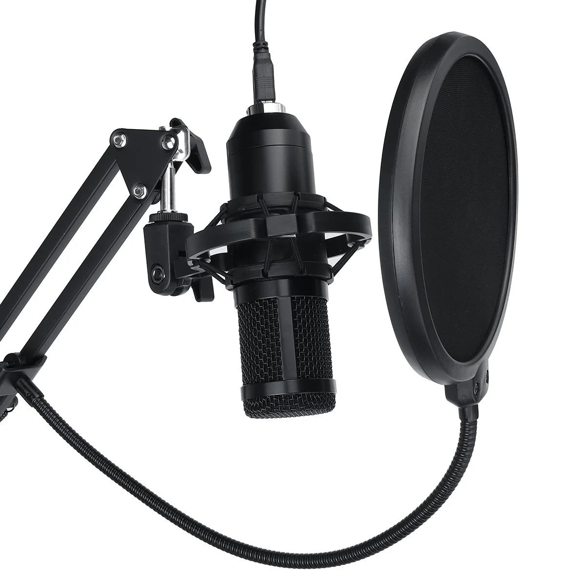 Microphone à condensateur USB BM800 pour PC, kit microphone de studio pour le chant et le streaming