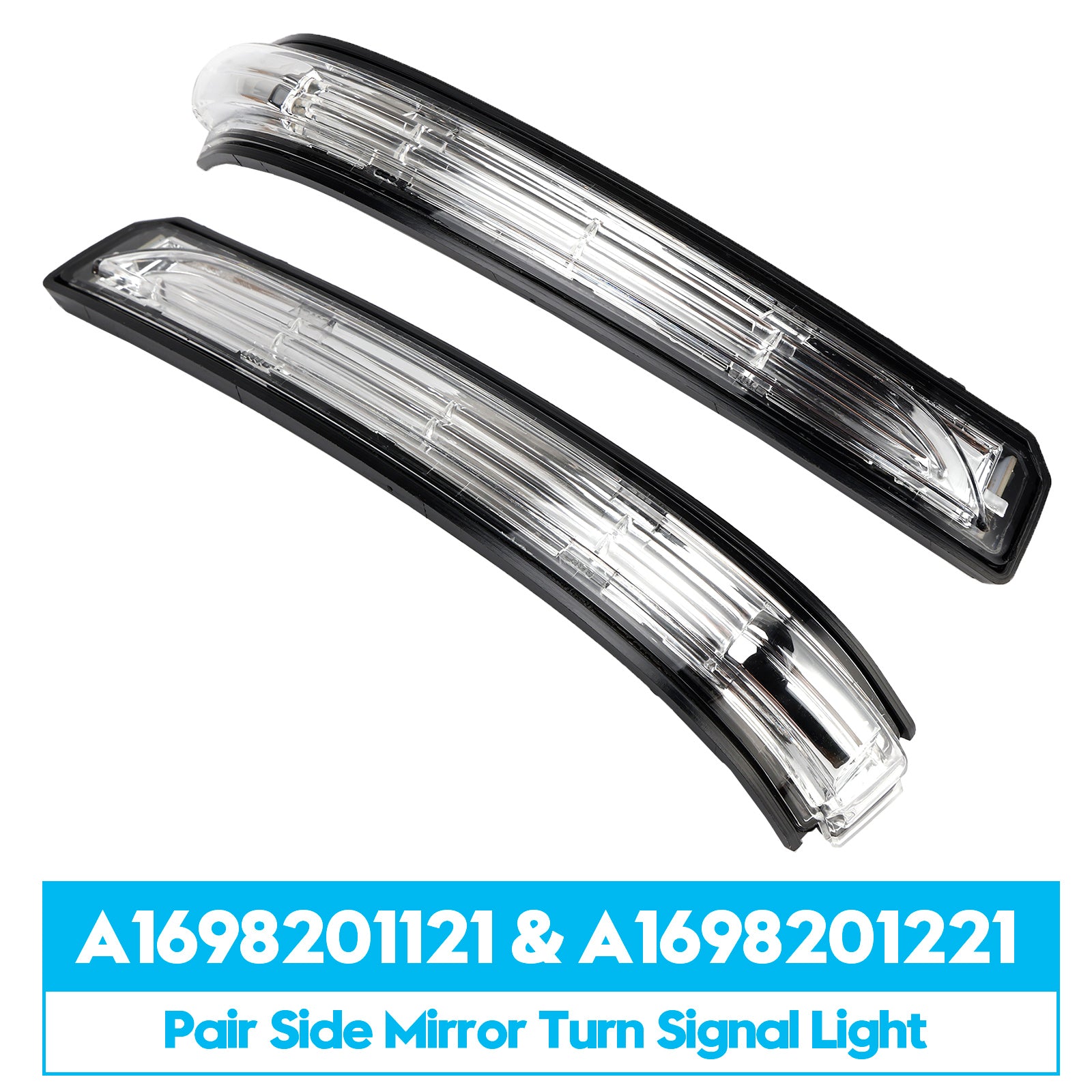 Set van twee richtingaanwijzers in de zijspiegels voor een Mercedes-Benz A-klasse. W169 en Klasse B W245