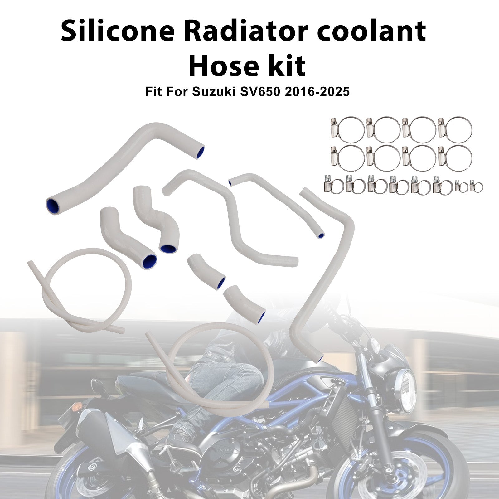 Durite de refroidissement en silicone pour radiateur Suzuki SV 650 (2016-2025)