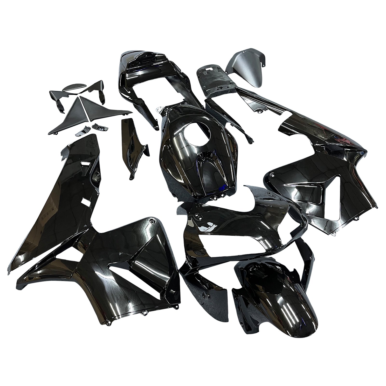Kit de carénage par injection , carrosserie en plastique ABS Pour Honda CBR600RR 2003 2004 Gloss Black