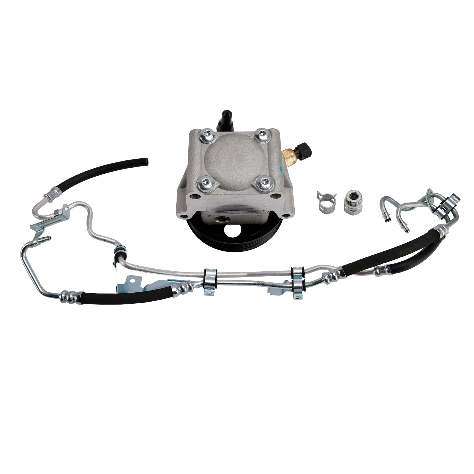 Stuurbekrachtigingspomp + hogedrukslang 4M513A696AC compatibel met Ford Focus 2004-2011