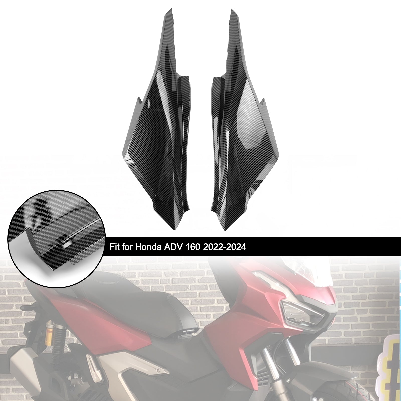 2023-2024 Honda ADV 160 Copertura del telaio laterale del sedile posteriore Carenatura