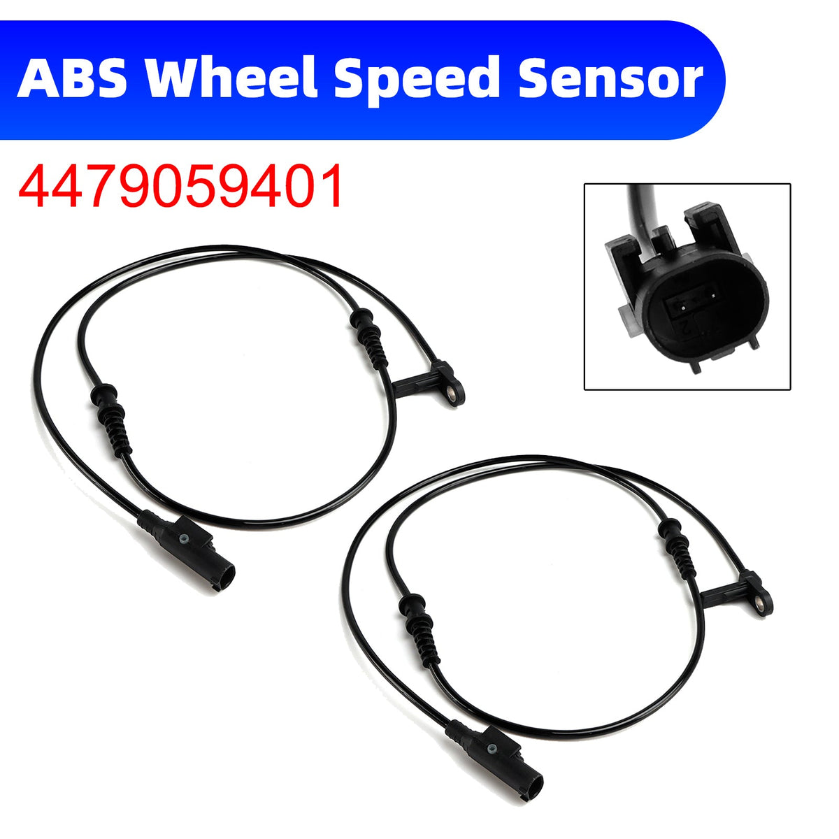 Capteur de vitesse de roue ABS avant (2 pièces) pour Mercedes-Benz Vito W447 2014-2018 4479059401