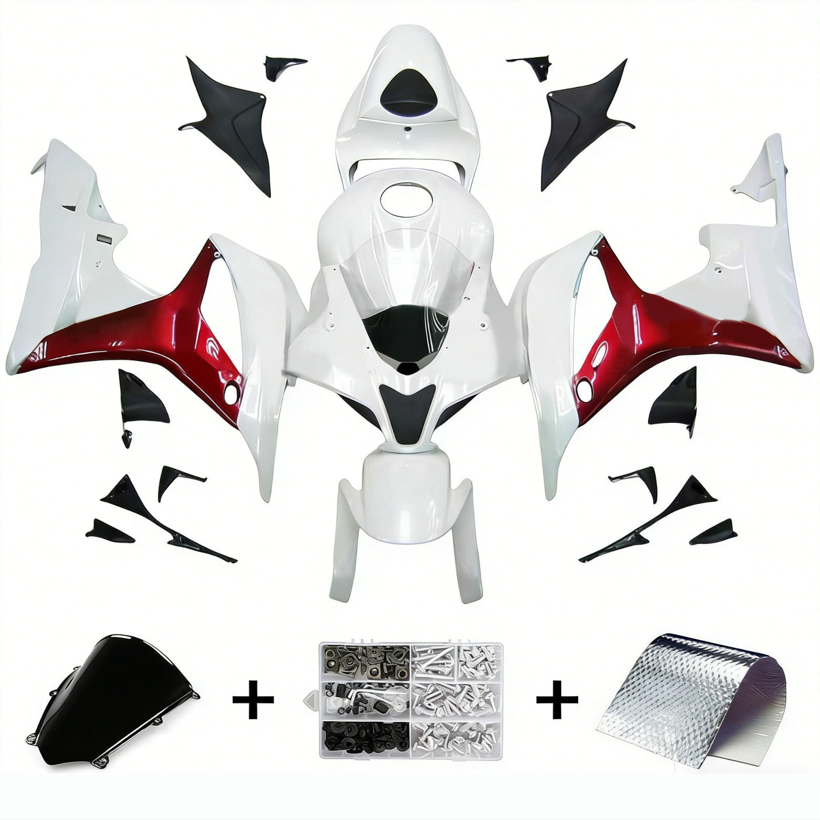 Kit de carénage par injection, carrosserie en plastique ABS pour Honda CBR600RR 2007-2008 F5