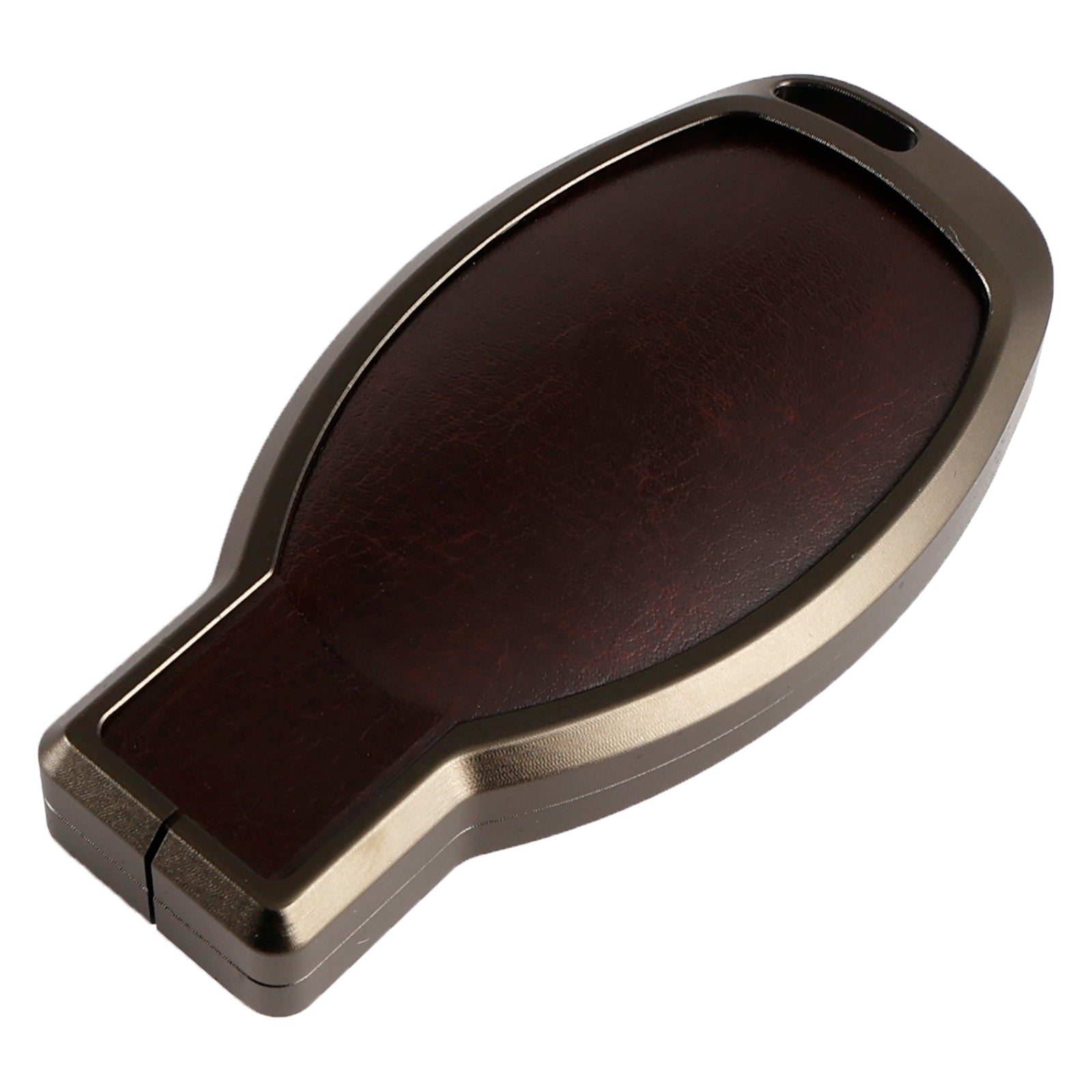 Custodia per chiave in lega per auto&#39;TPU in alluminio marrone per Benz GLC GLK CLS GLA CLA AMG