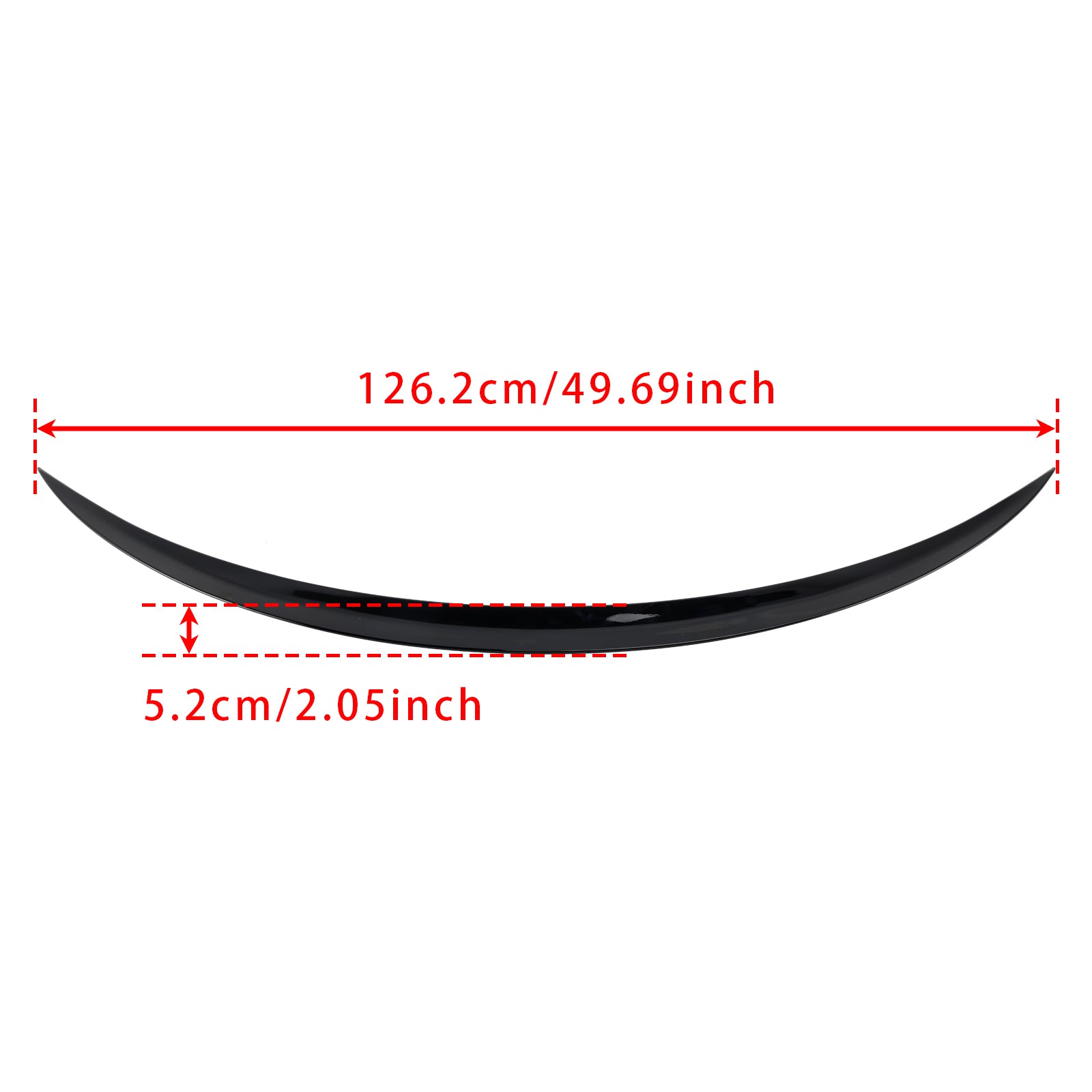 Spoiler posteriore nero lucido per Mercedes-Benz Classe E C238 W213 Coupé AMG 2016+