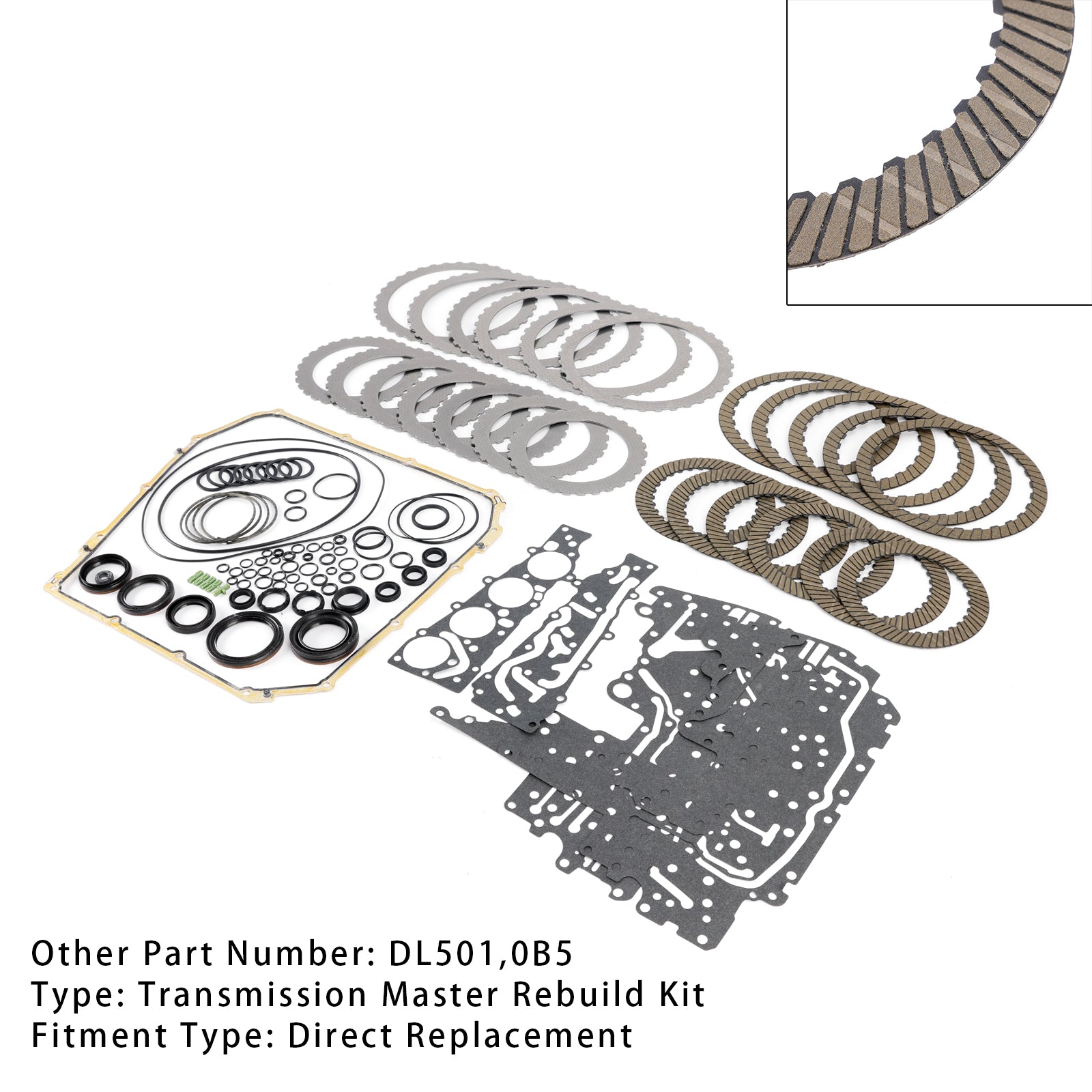 2008-2016 AUDI A5 2.0L 3.0L 3.2L 4.2L 0B5 DL501 Kit de reconstruction principale de transmission