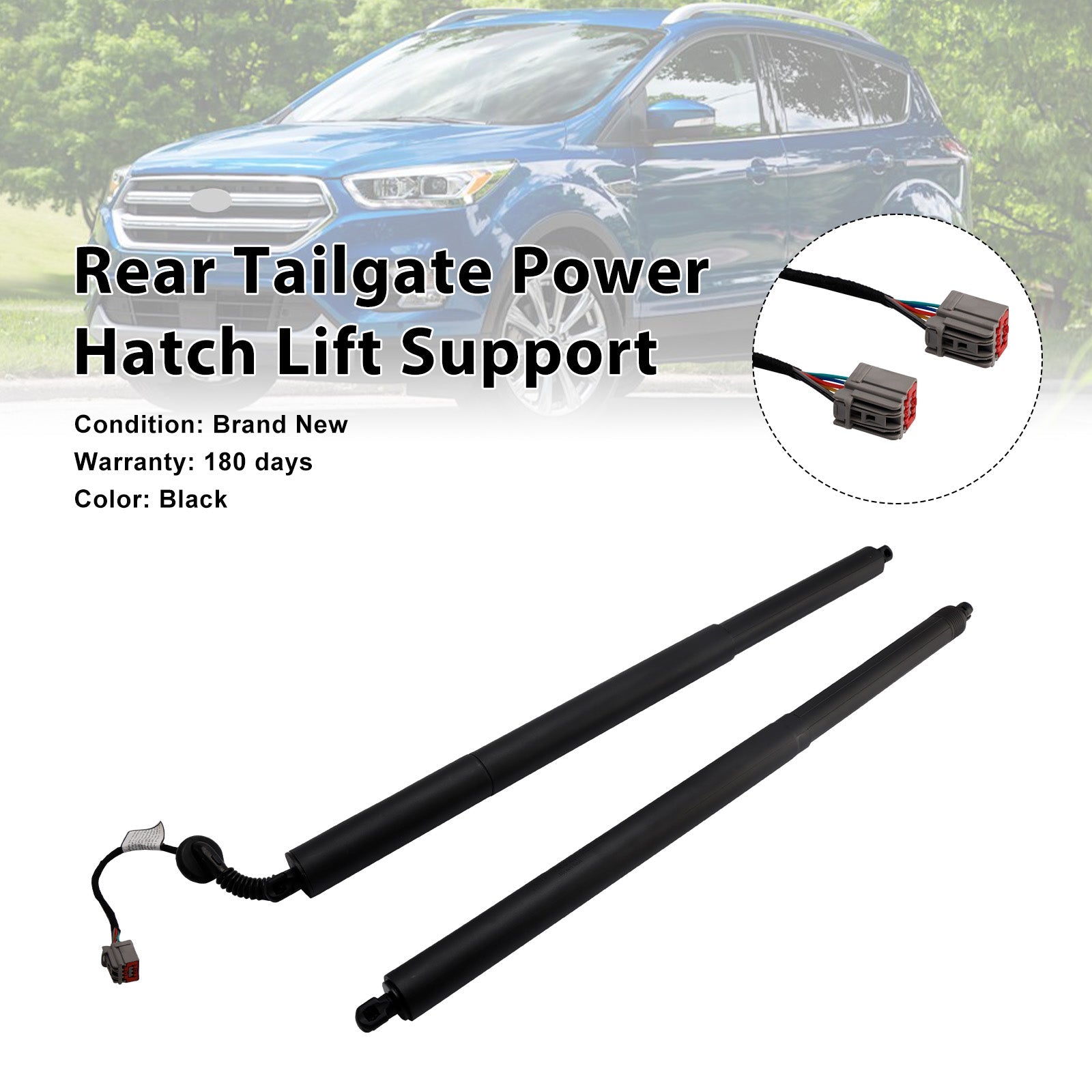 Vérin de hayon arrière électrique (2 pièces) pour Ford Explorer, Escape, Police, Interceptor et Utility (2016-2019) - Référence GB5Z14B351A