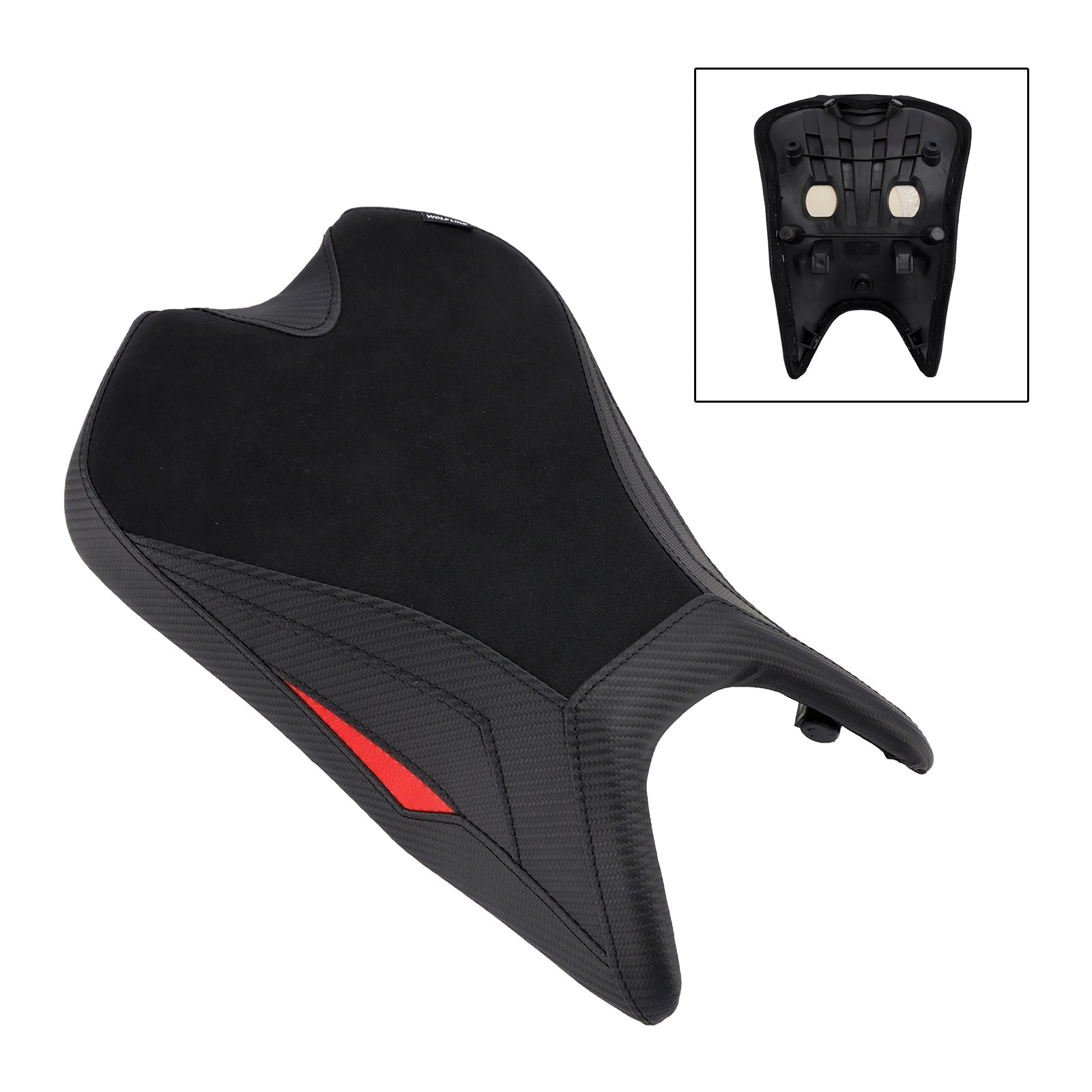 Cuscino sedile anteriore conducente Black Raider per Aprilia RS457 (2024-2025).