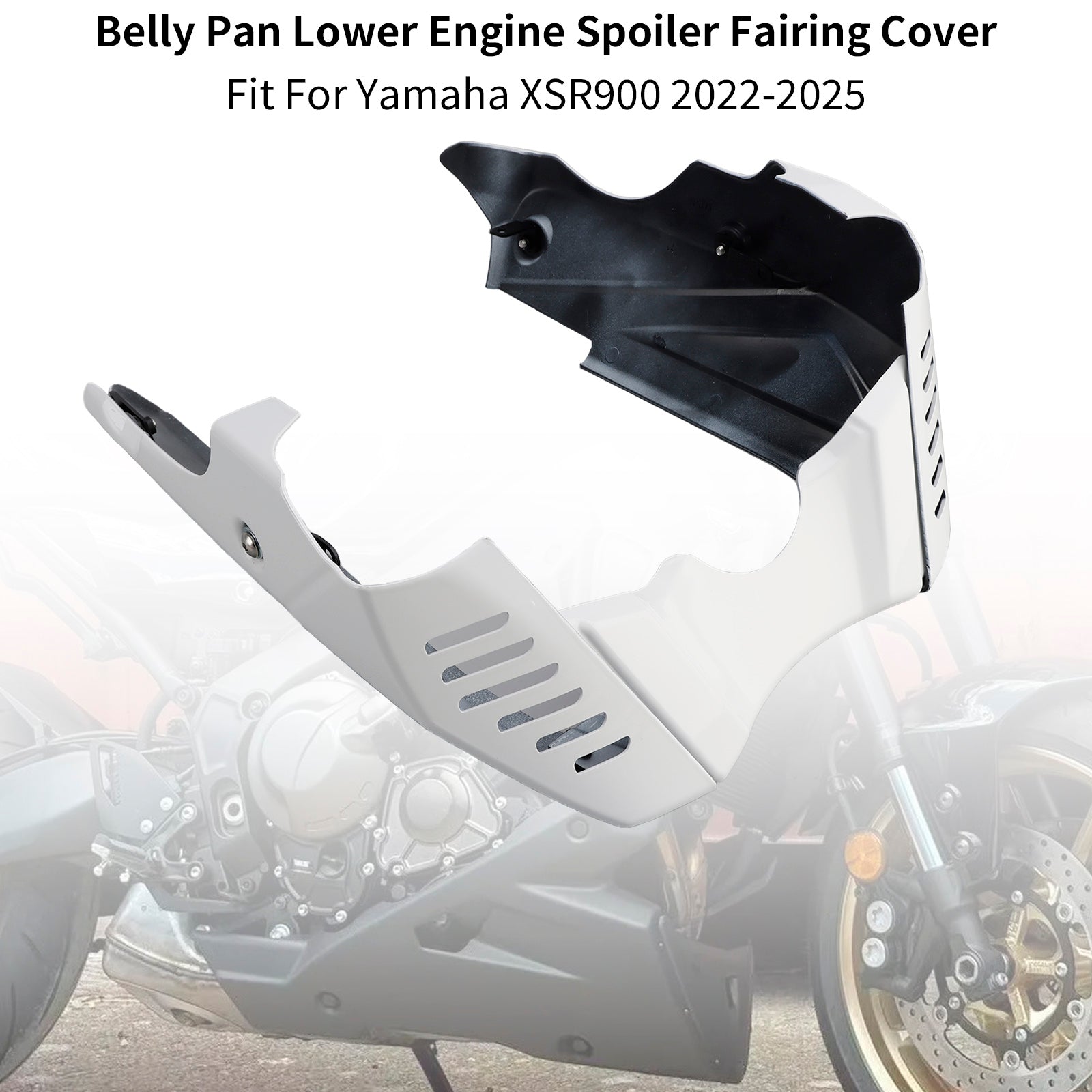 Sabot moteur inférieur et protection de carénage pour Yamaha XSR900 (2022-2025)