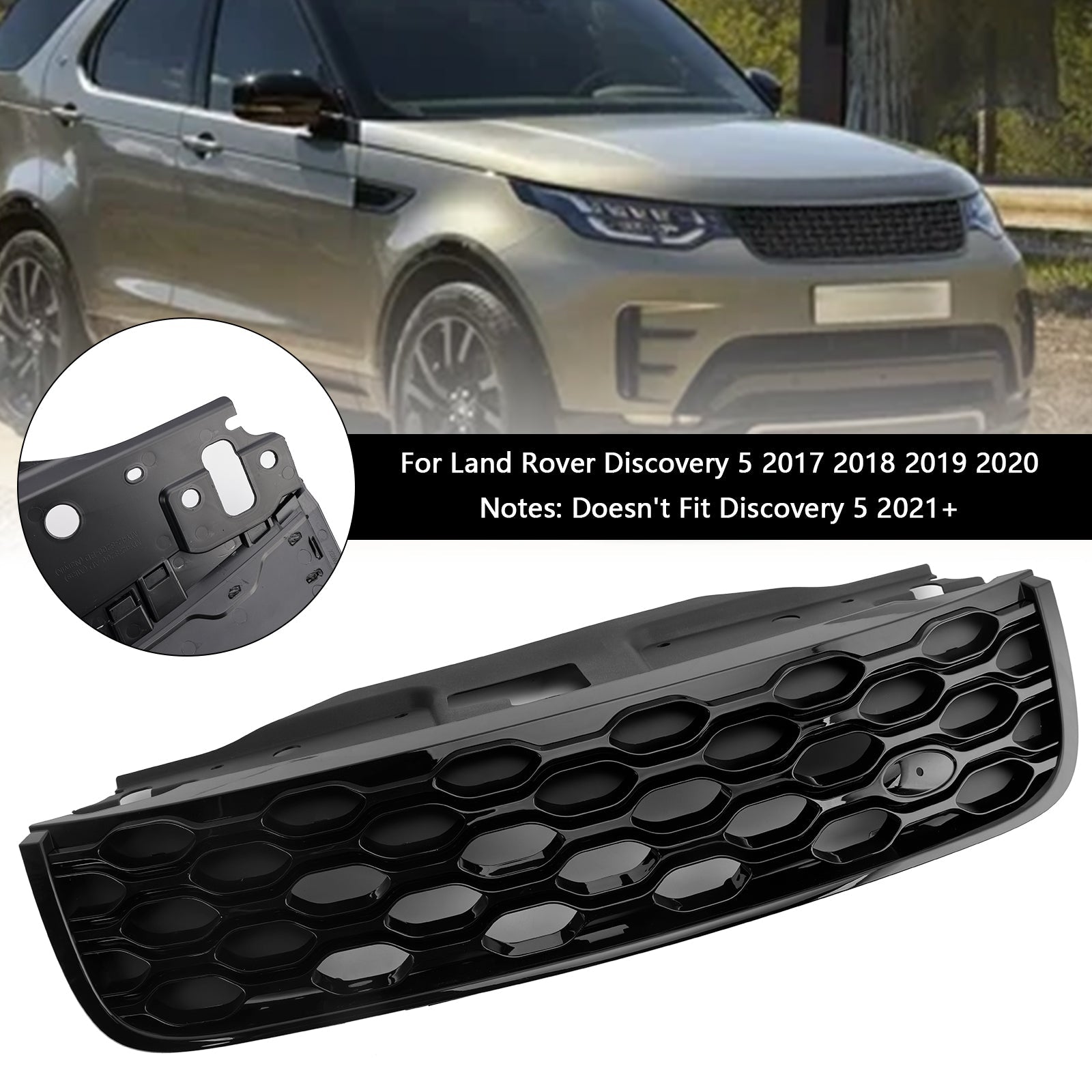 Grid del paraurti anteriore nero per Land Rover Discovery 5 L462 2017-2020