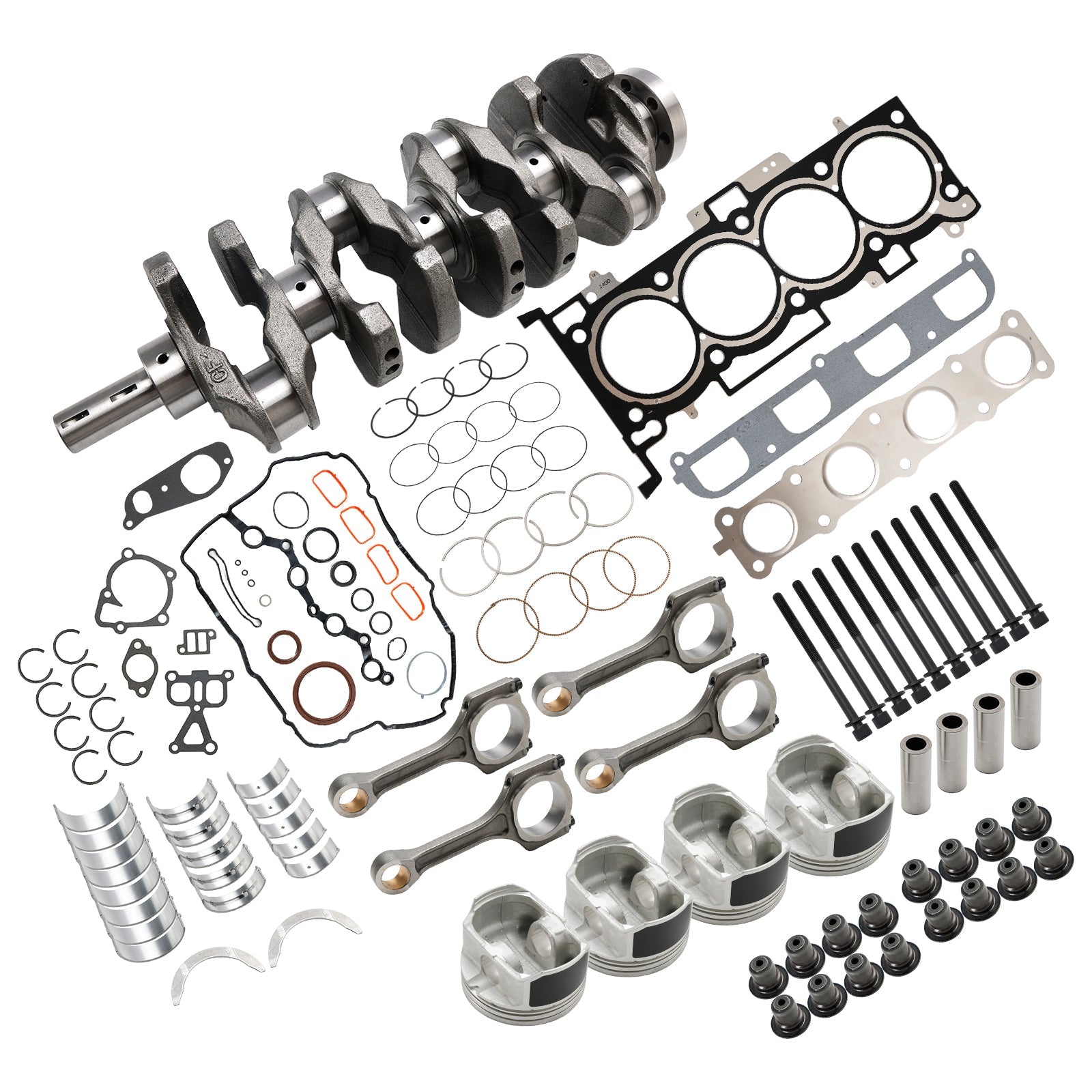 Kit de remise à neuf du moteur Kia Sorento G4KE 2,4 L 2009-2020, vilebrequin et bielles 23510-25220