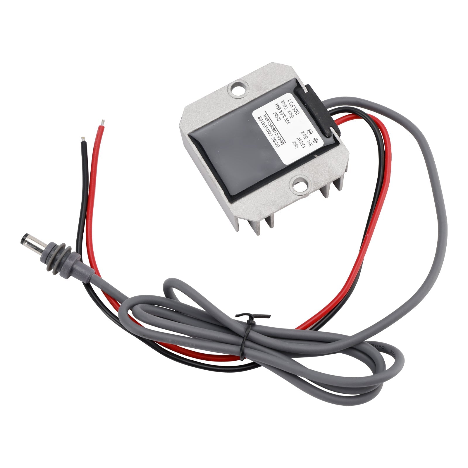 Mini przetwornica napięcia stałego, kabel zasilający 12 V/24 V do 30 V, 3,5 A, 105 W