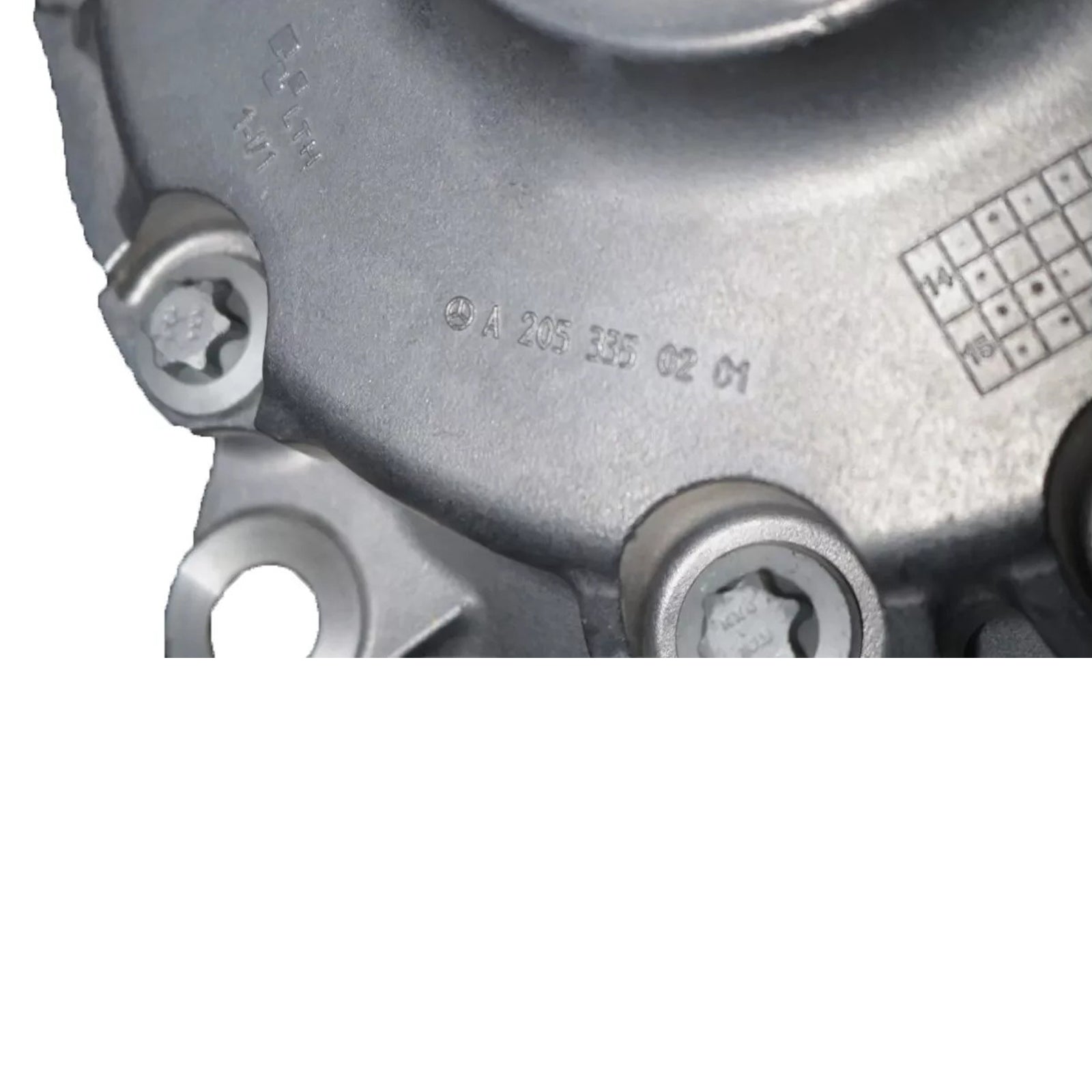 Mercedes-Benz E 350 4Matic 2020-2023, Base 2.0L L4 - Support d'essieu différentiel avant à gaz 2053304107 A2053306700