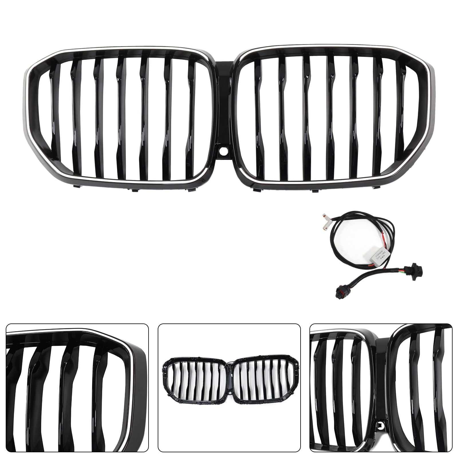 Calandre avant noire brillante M-Performance pour BMW X5 G05 2019-2022