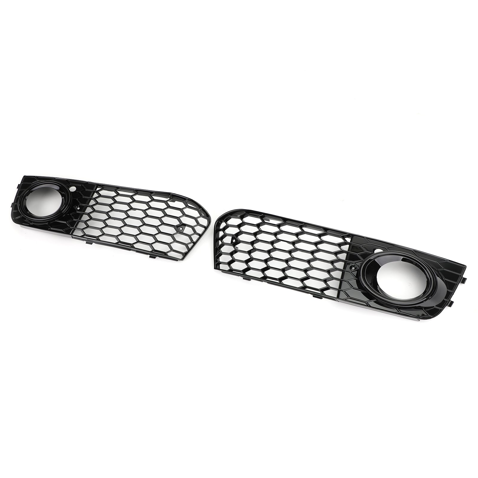 Pair Honeycomb Mesh Fog Light Grille de calandre Pour Audi RS4 2009-2012