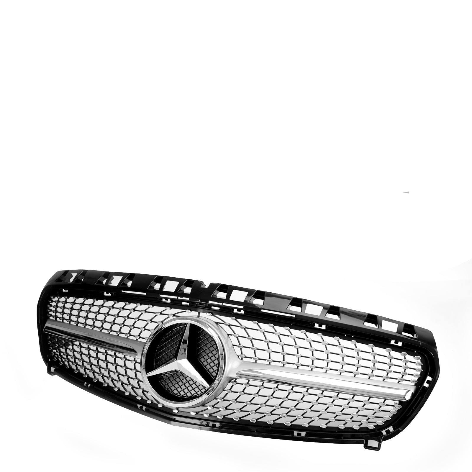 Griglia paraurti anteriore nera lucida per Mercedes Benz Classe A W176 2013-2015