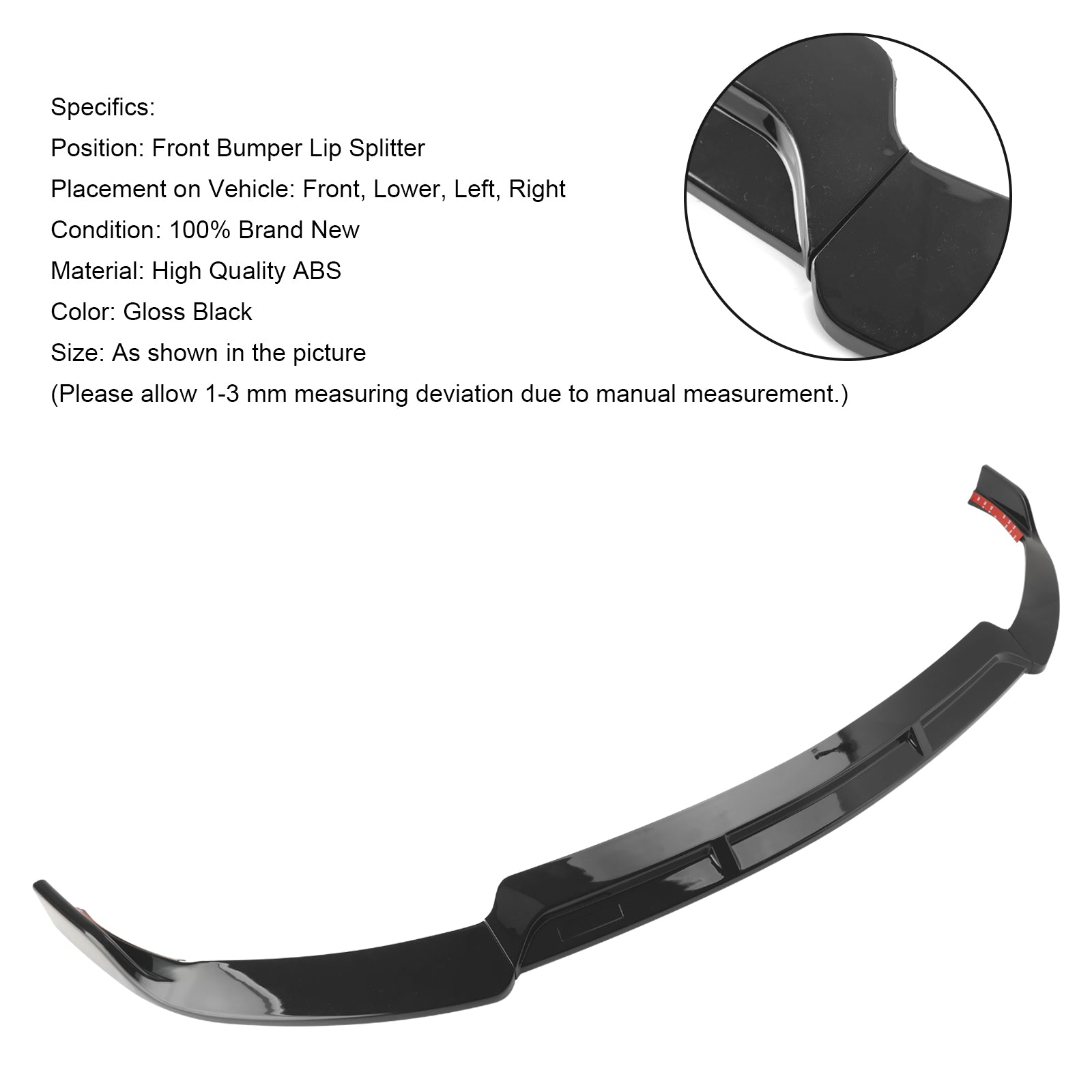 Labio divisor delantero para Mercedes Benz Clase C W205 C205 2019-2021 Estilo Brabus