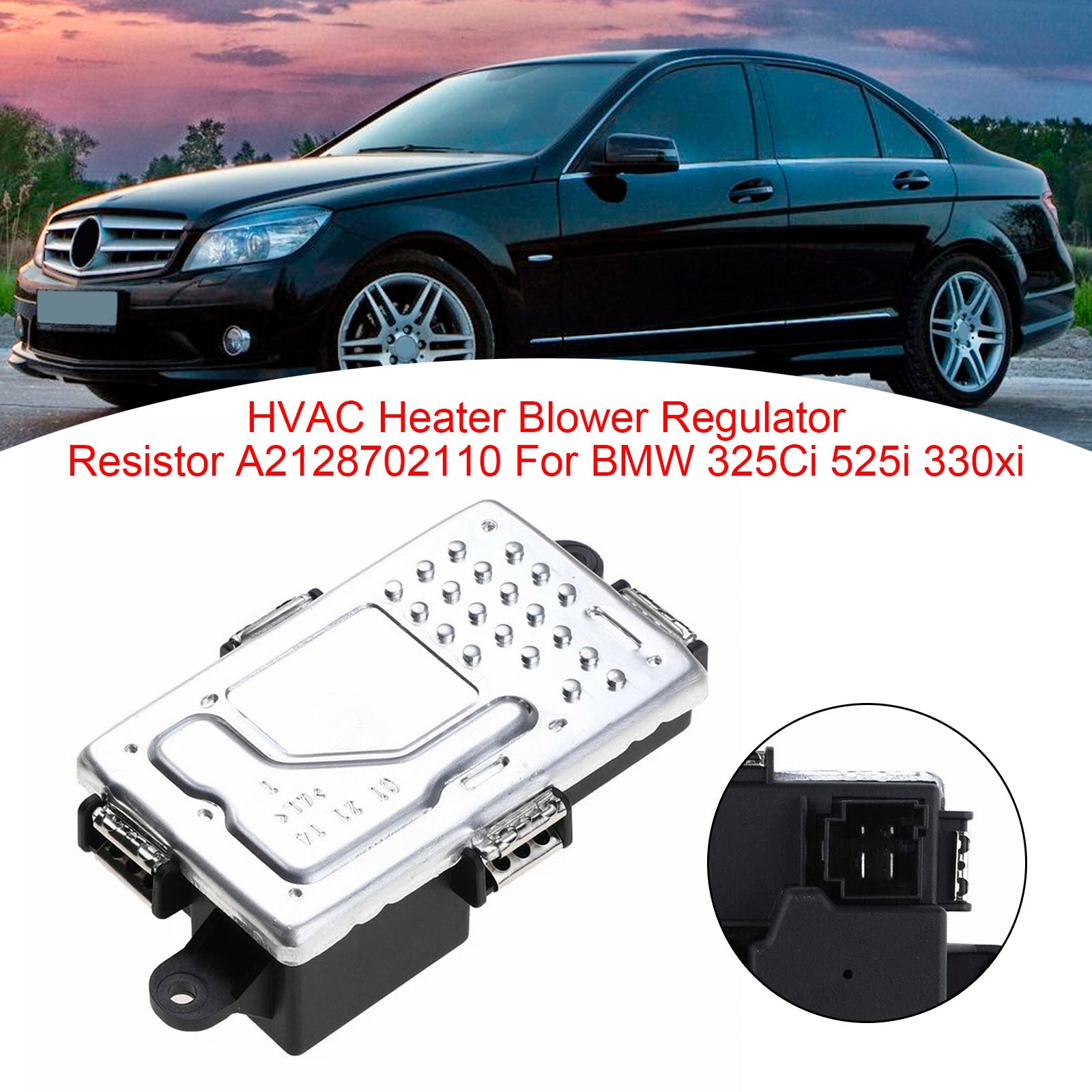 Regelweerstand voor kachel-/airconditioningventilator A2128702110 voor Mercedes-Benz W204  W207