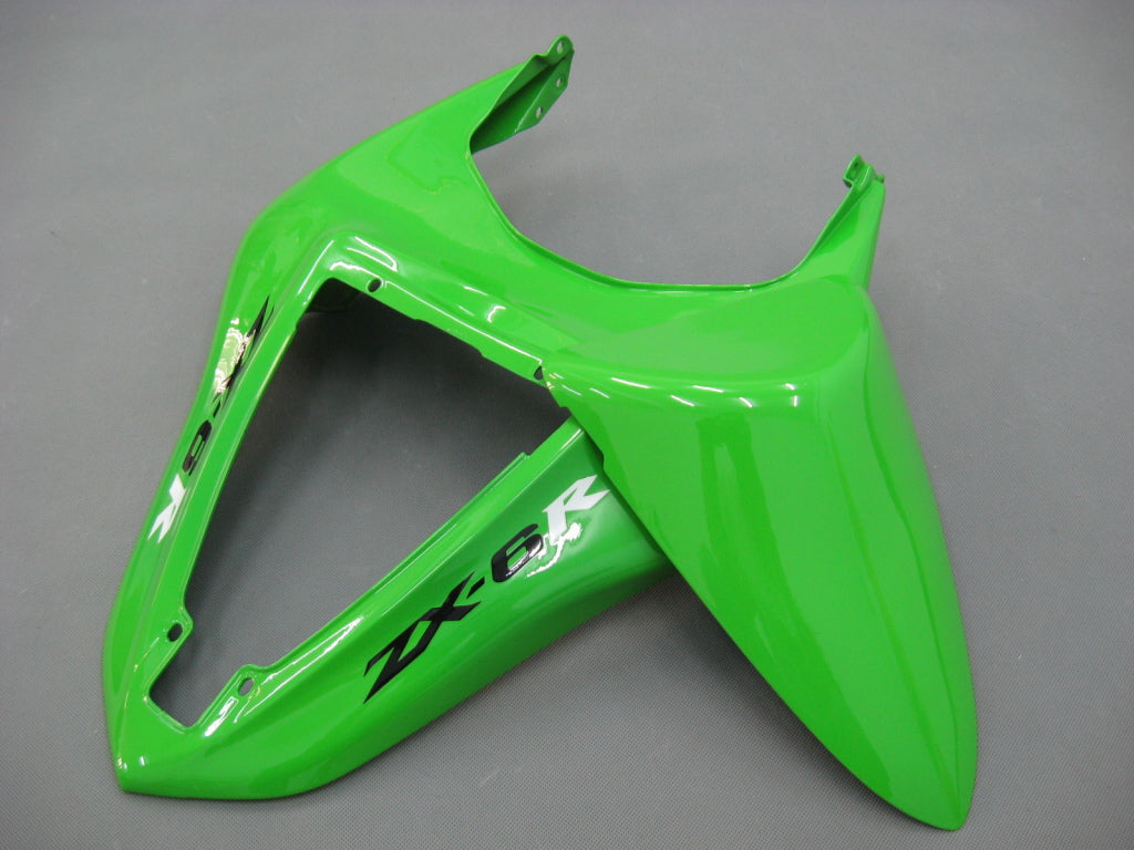 2007-2008 Kawasaki ZX6R 636 Kit de carenado de inyección de carrocería ABS de plástico ajustado