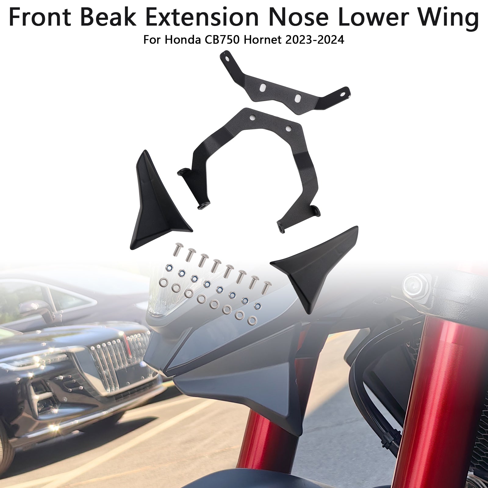 Wydłużenie dziobowe i dolne skrzydło dla Honda CB750 Hornet 2023-2024