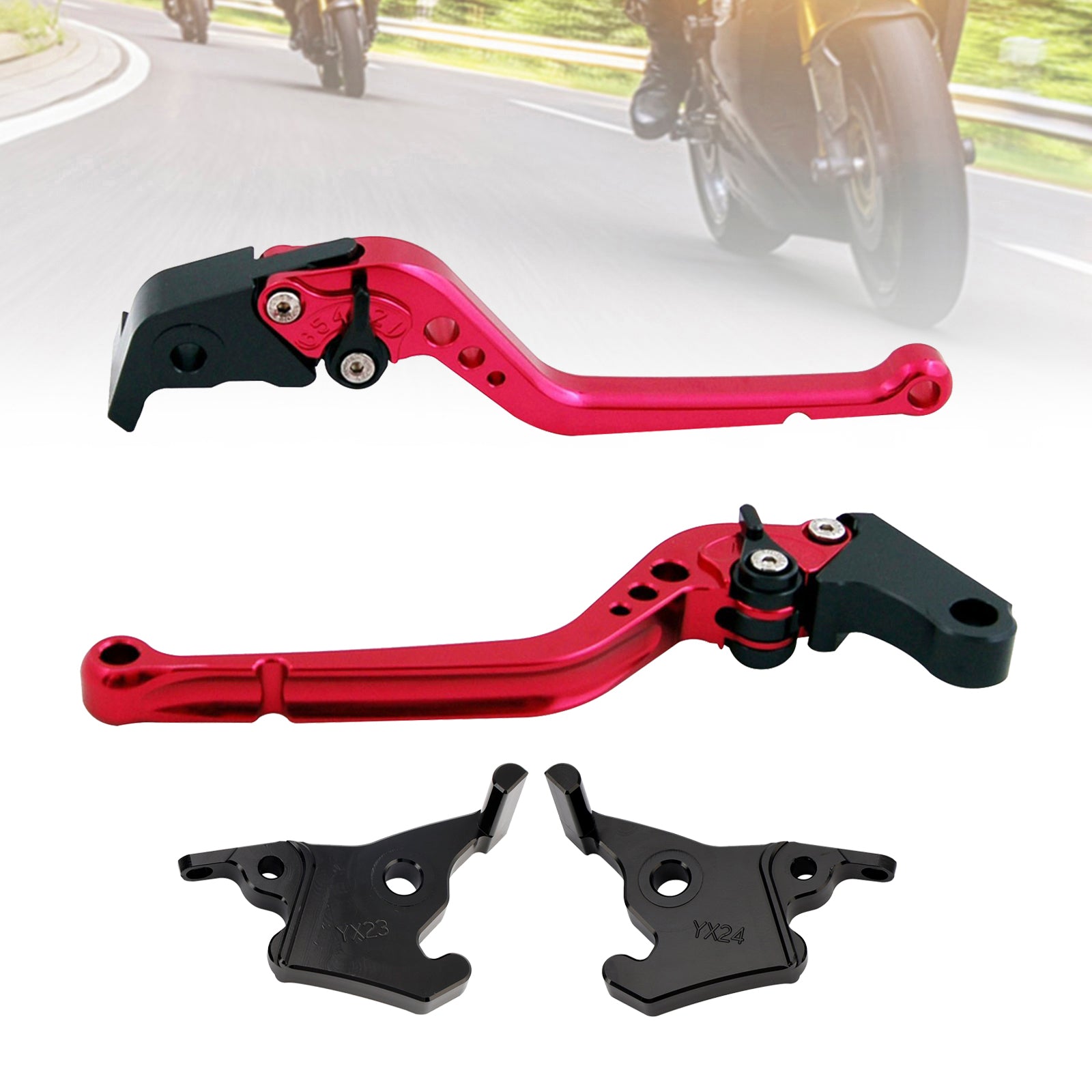 Levier d'embrayage et de frein long pour YAMAHA XMAX 300 (2023-2025)