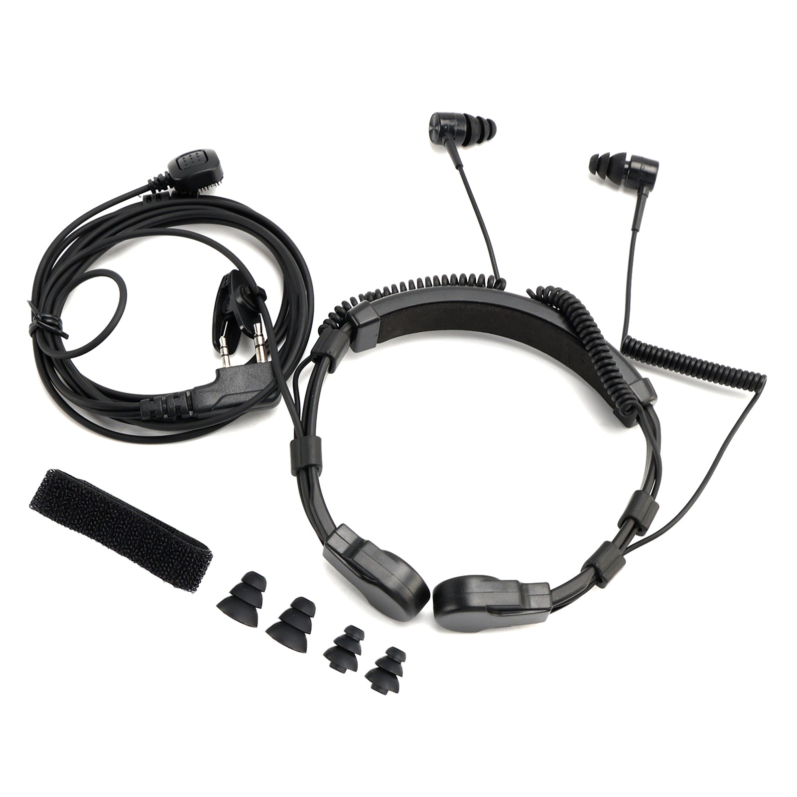 Casque anti-vibrations télescopique K-Head pour TK-208, TK-220, TH-D7 et TH-F6