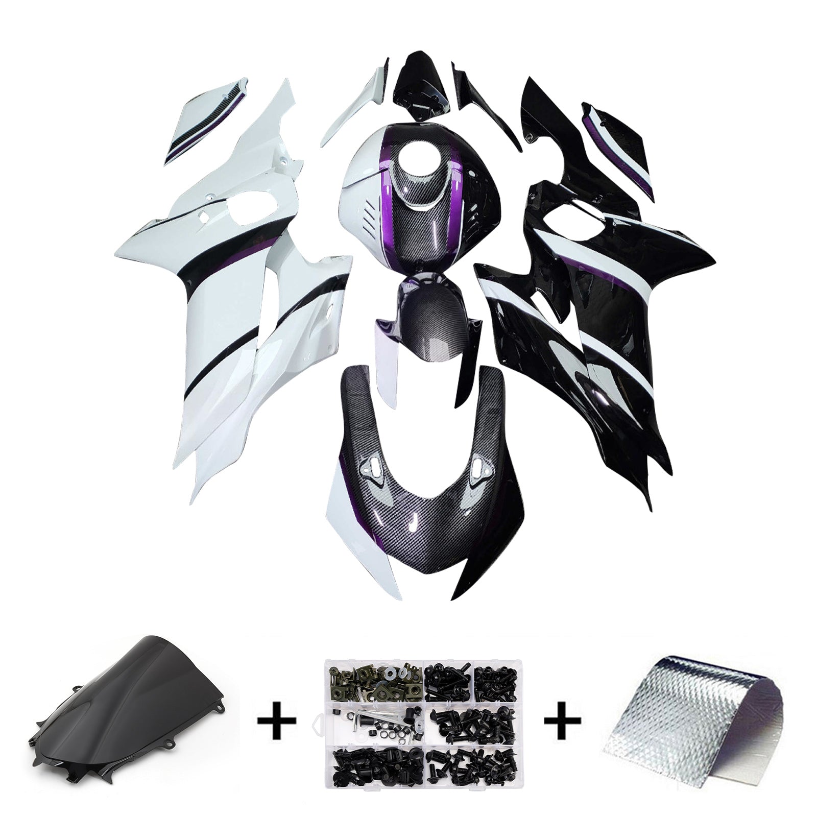 Kit carena iniettata in plastica ABS per Yamaha YZF-R6 2017-2023