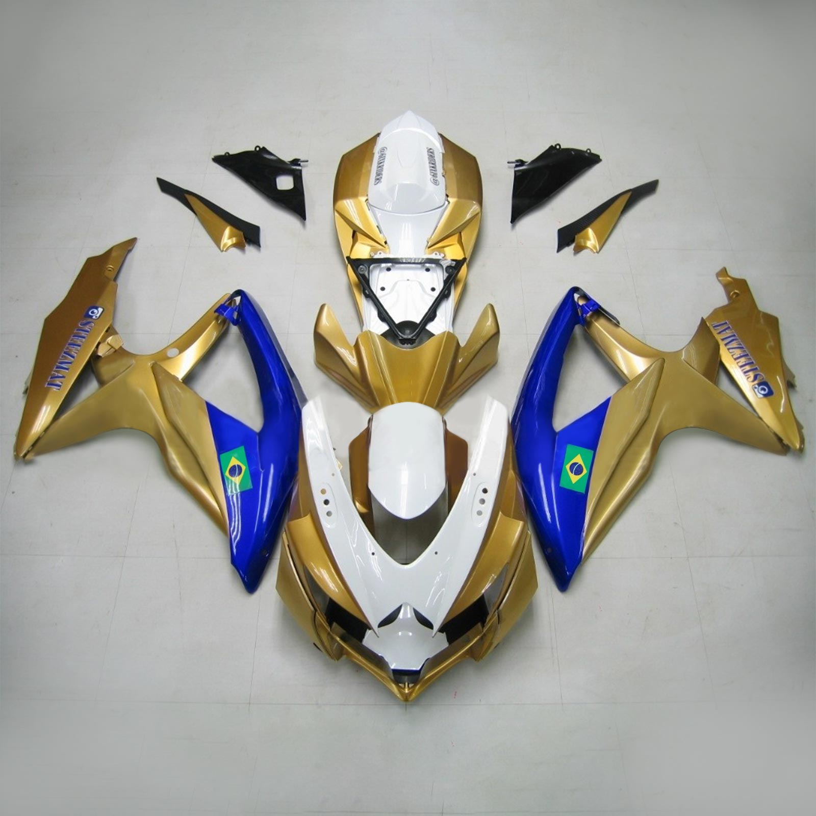 Kit di carenatura a iniezione, carrozzeria in plastica ABS per Suzuki GSXR 600/750 2008-2010 K8