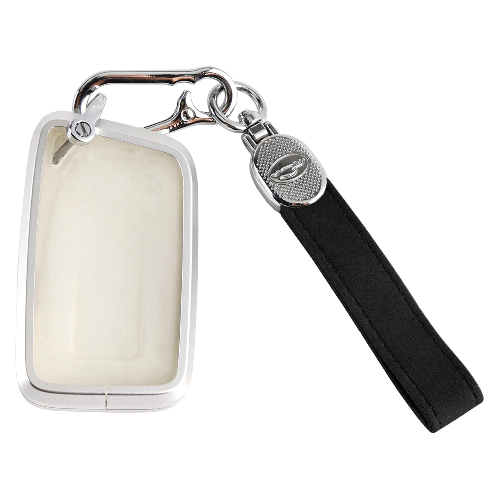 Zwarte beschermhoes van legering&Zachte TPU aluminium autosleutelhoes voor Lexus IS GS ES RX