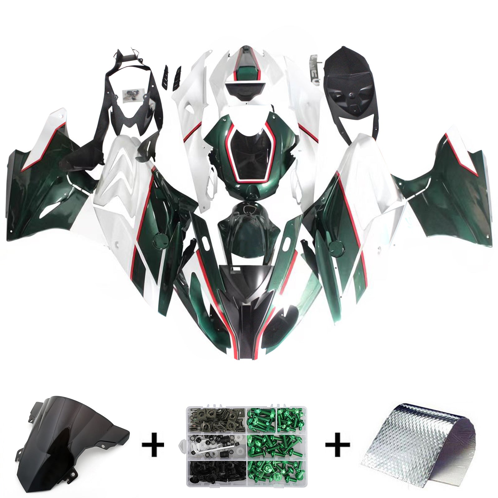Kit de carénage à injection en plastique ABS pour BMW S1000RR 2017-2018
