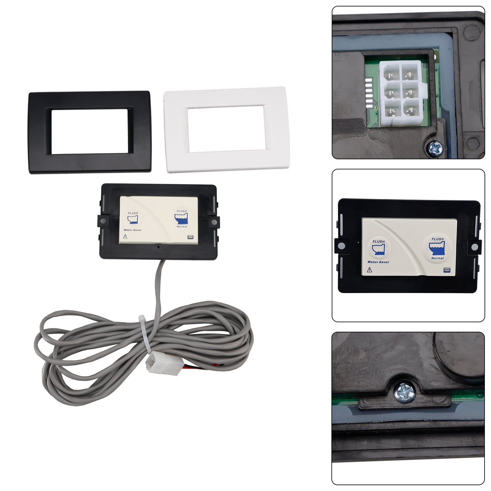 Przełącznik ścienny 36387 dla Tecma RV Silence plus toaleta - przełącznik ścienny z 2 przyciskami