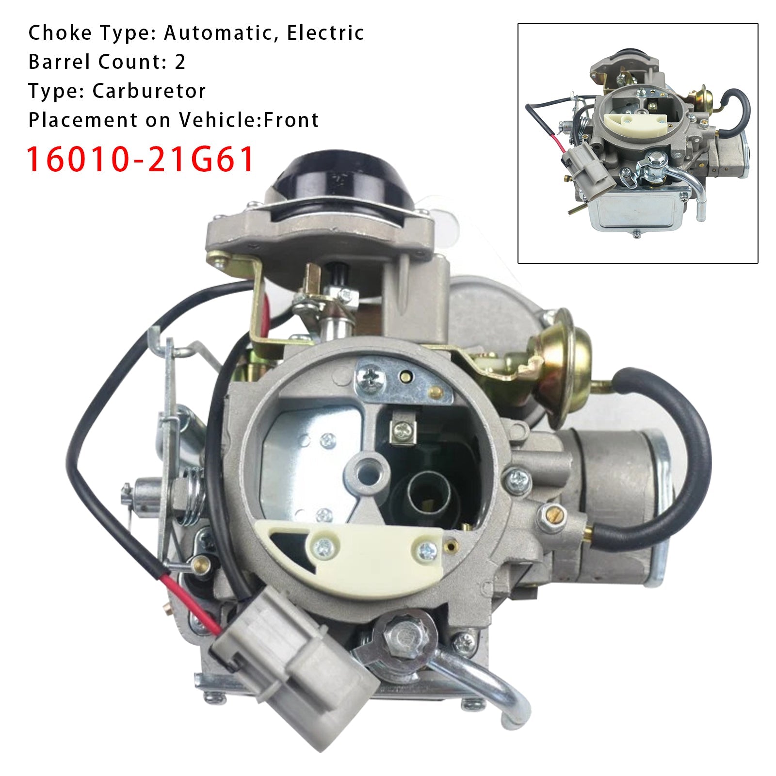 Carburador 16010-21G61 para camioneta Nissan 720, motor 2.4L Z24 1983-1986