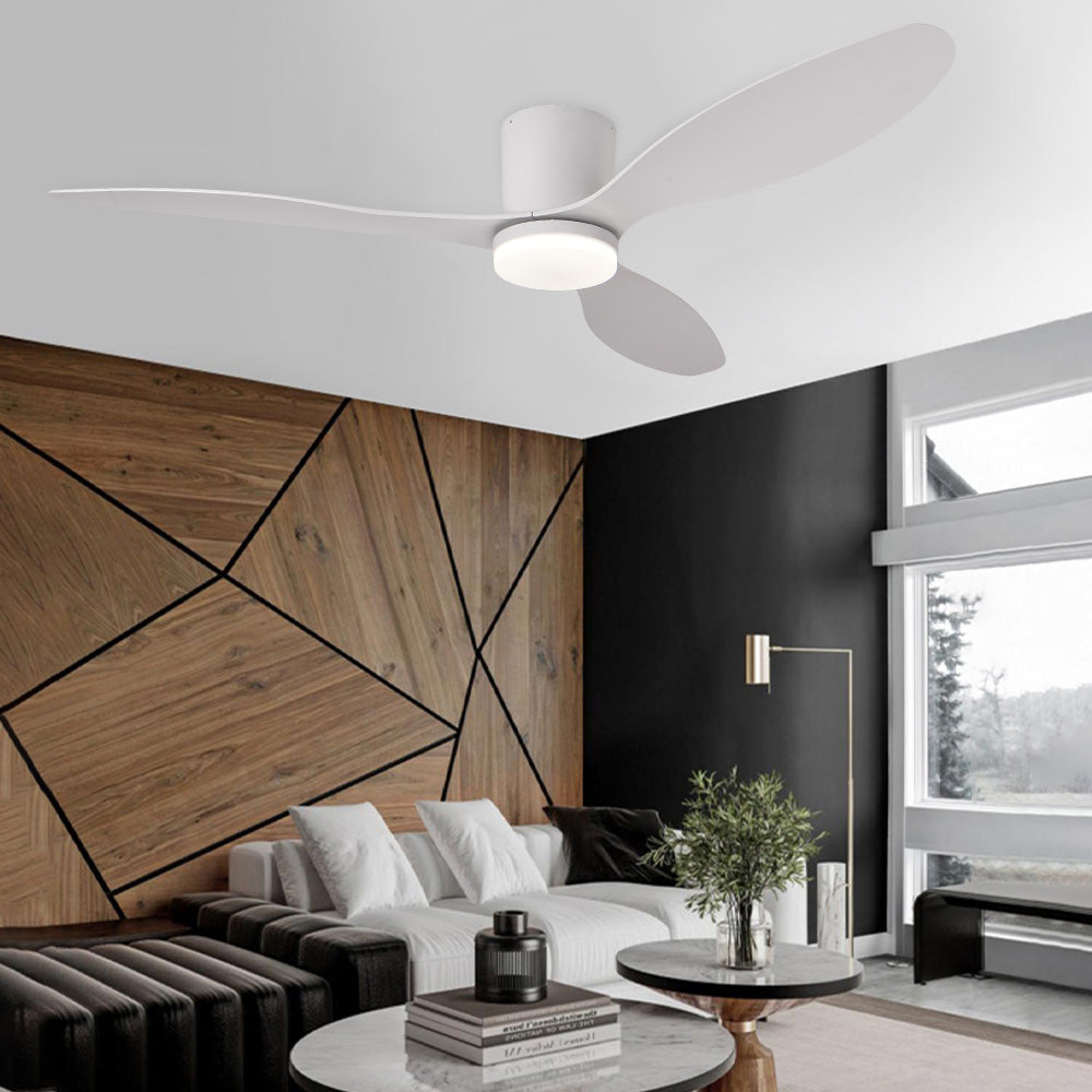 Ventilateur de Plafond LED 52 Pouces – 6 Vitesses, Moteur CC Silencieux, Contrôle Télécommande/App