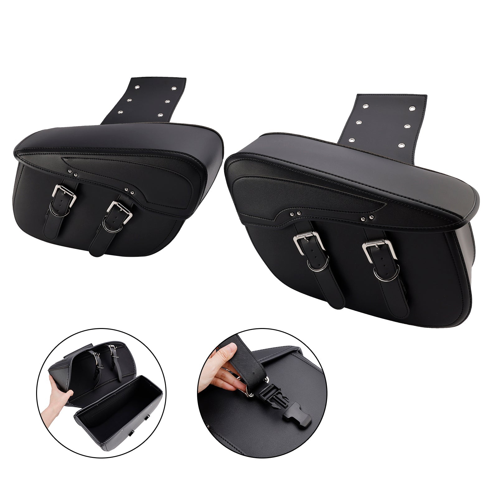 Ujemajoč sedež z ustreznim, črnim, 42 l sedlom, za skuter in motocikel