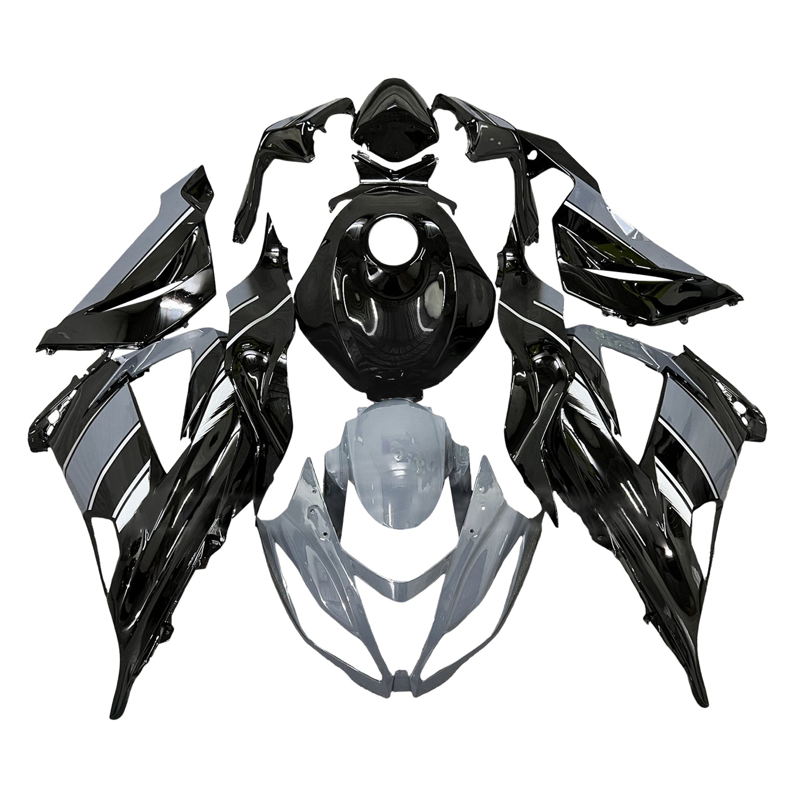 Kit de carénage par injection, carrosserie en plastique ABS pour Kawasaki ZX6R 636 2013-2018