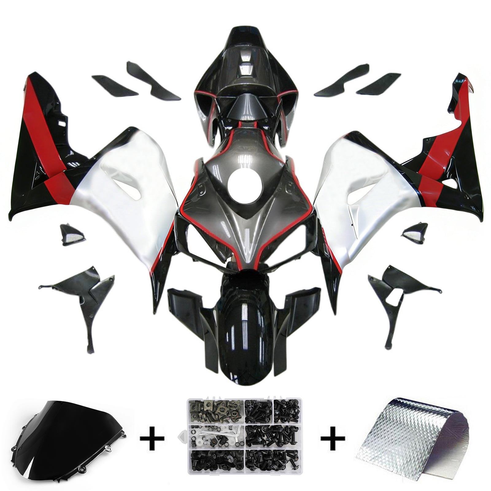 Kit de carénage injecté en plastique ABS pour Honda CBR1000RR 2006-2007