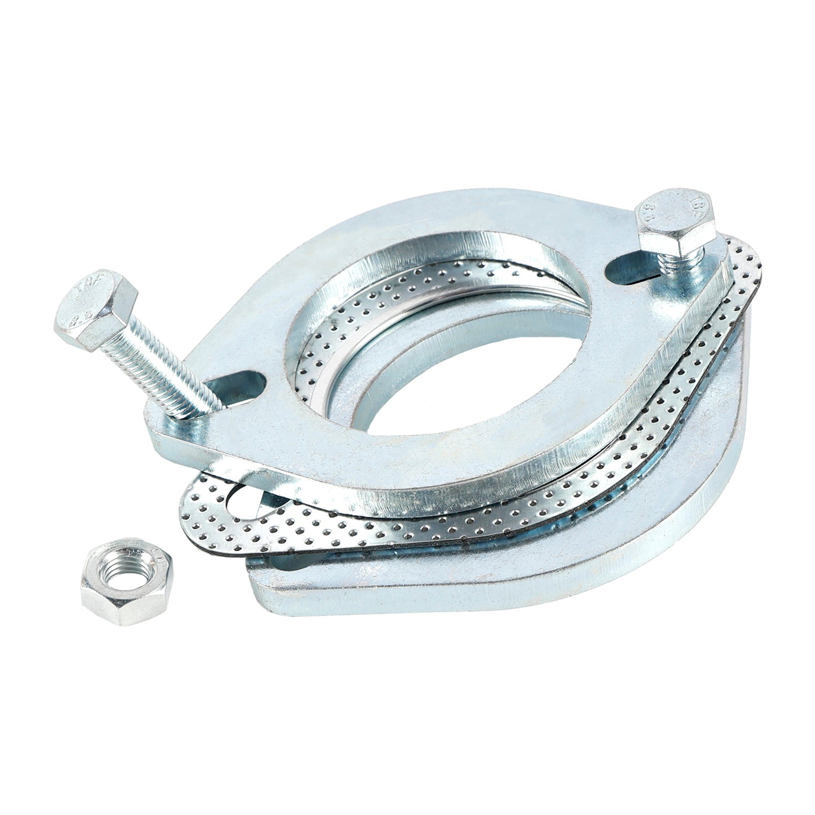 2 brides en acier 2,5"" pouces 64 mm pour joint de réparation d'échappement de tuyau et boulons