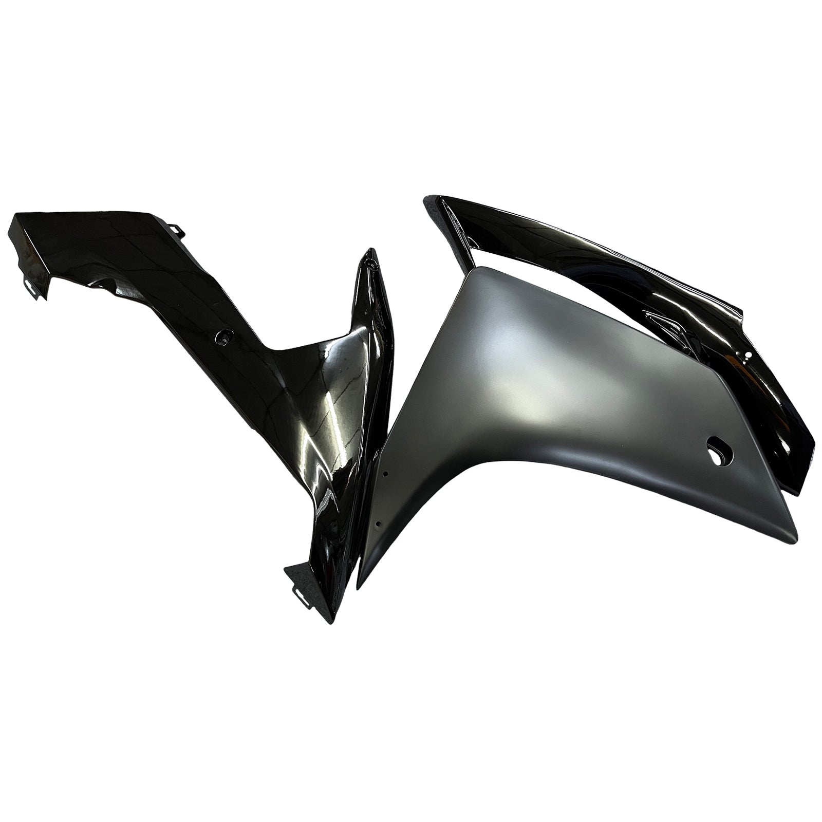 Kit de carénage en plastique ABS moulé par injection noir brillant et noir mat pour Yamaha YZF R1 2007-2008