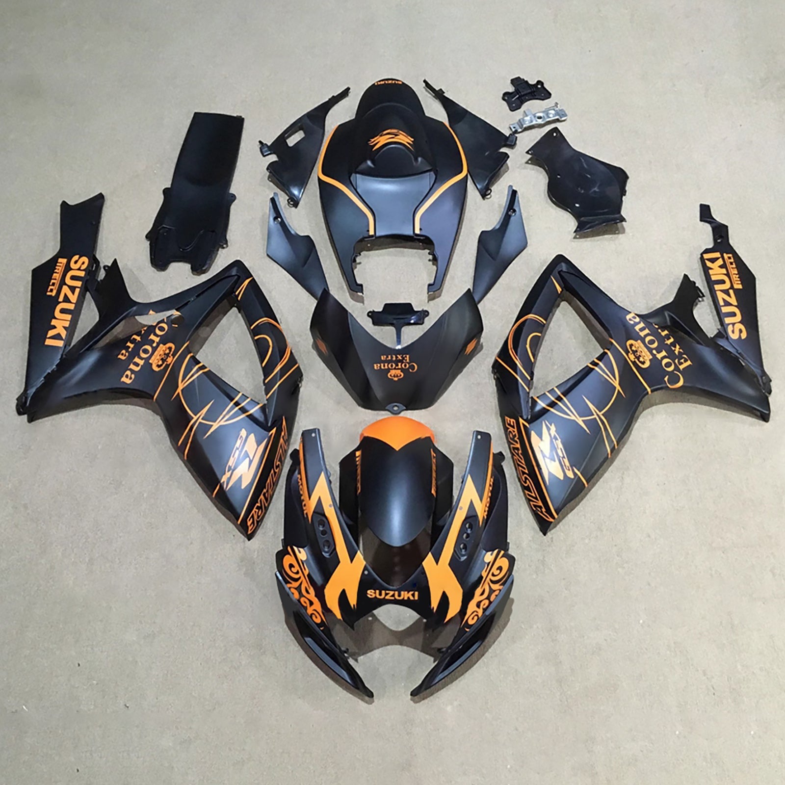 ABS-muovinen ruiskutussuojasarja Suzuki GSXR 600/750 2006-2007 K6
