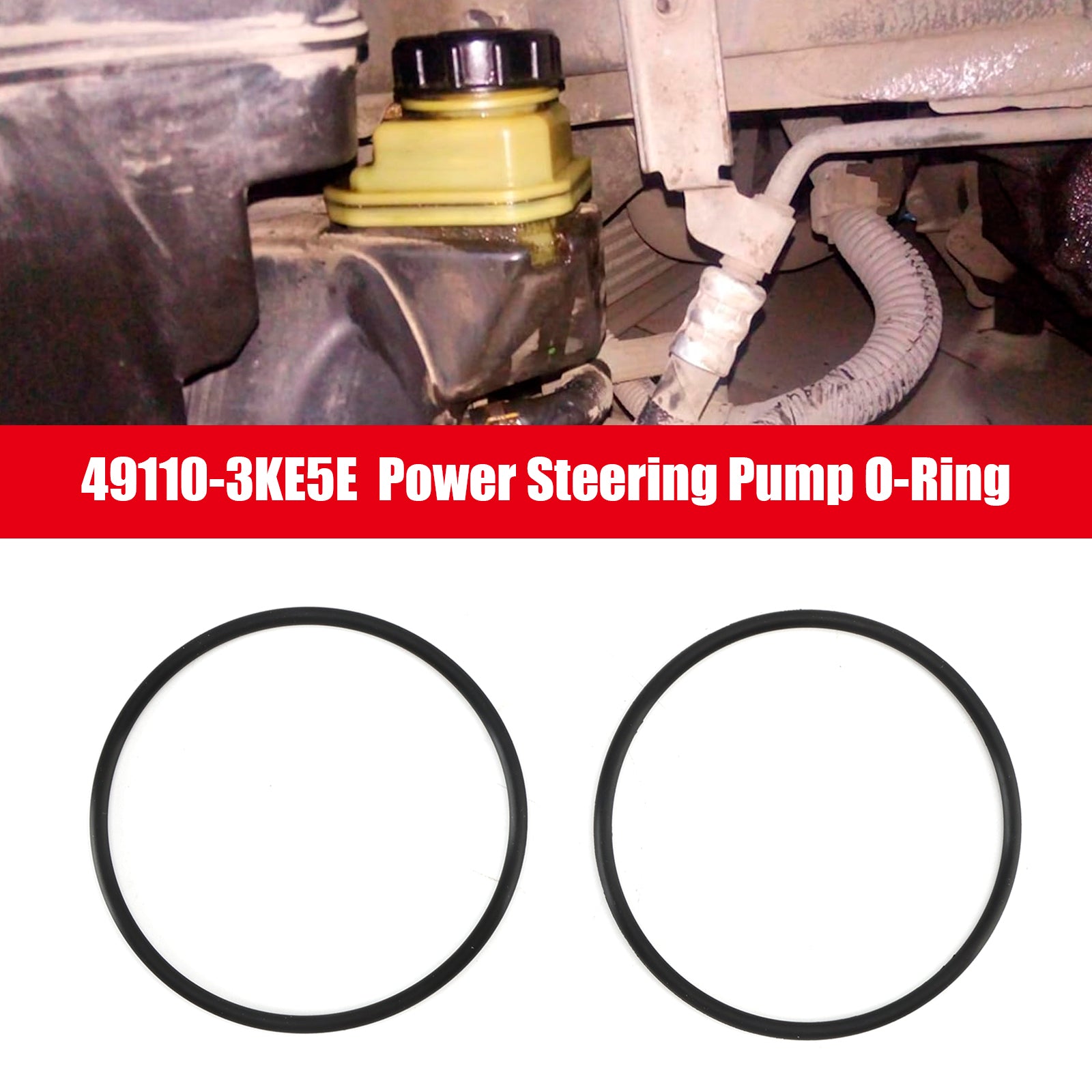 Joint torique de pompe de direction assistée 49110-3KE5E pour Nissan Pathfinder 2013-2020 (2 pièces)