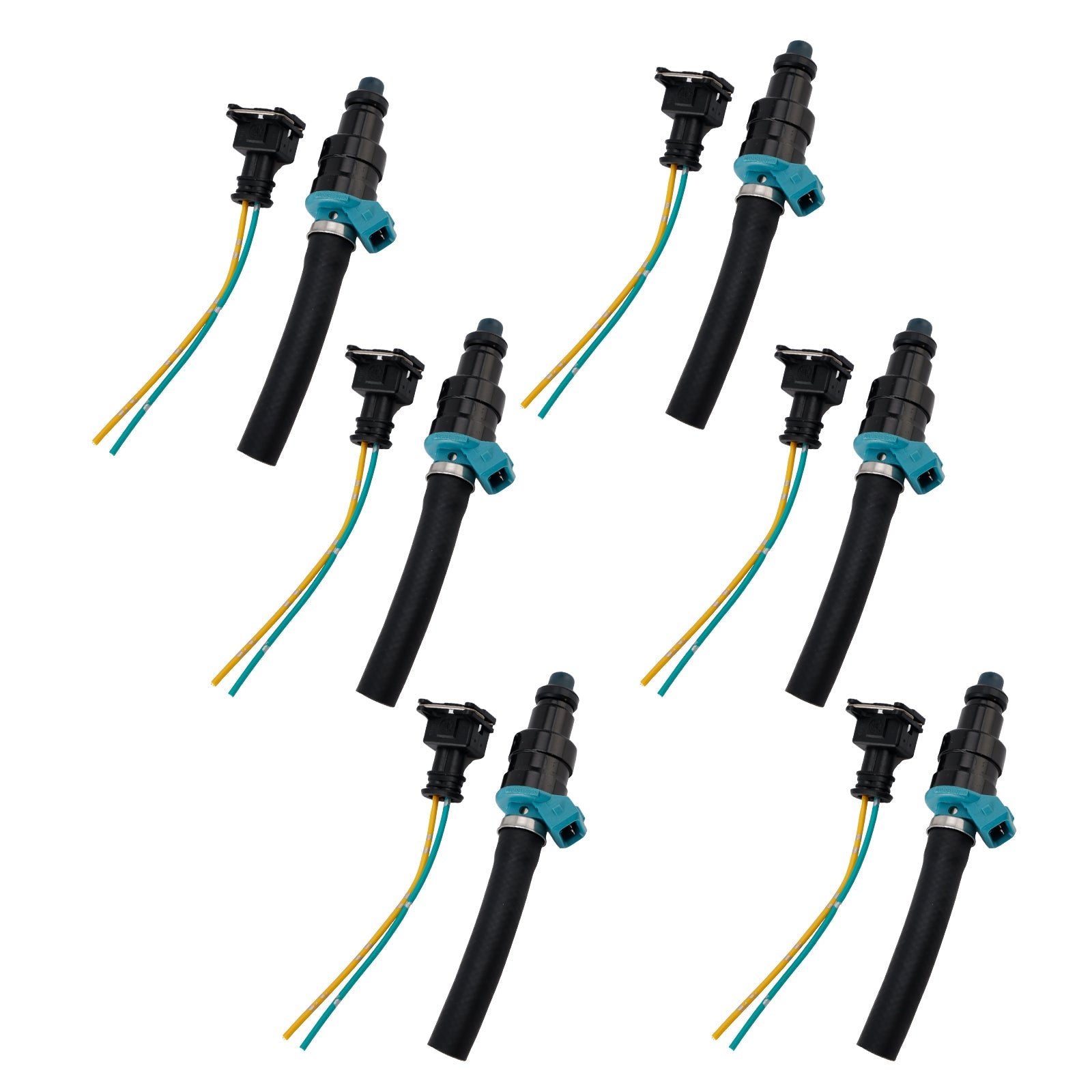 Inyector de combustible de 6 piezas 0280150036 para Mercedes-Benz 280sel 450se 280sel 4.5 L V8