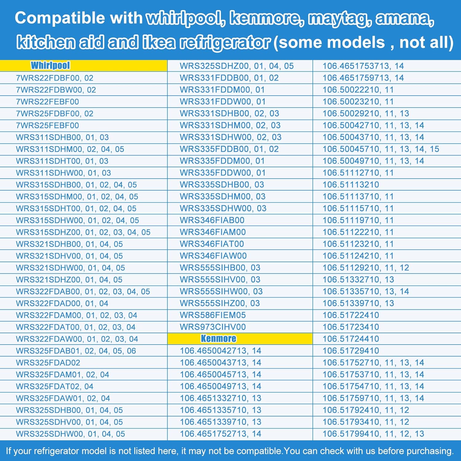 Komplet dovodnega ventila za hladilnik W10179146 za Whirlpool, Kenmore in Maytag