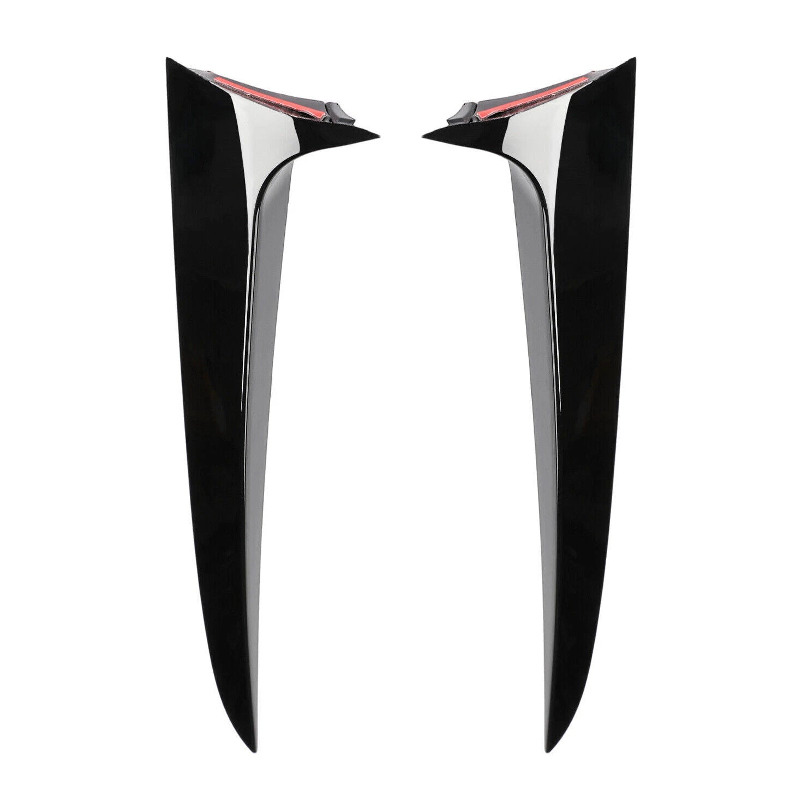 Paire de becquets latéraux de lunette arrière noir brillant pour BMW X3 F25 2011-2017