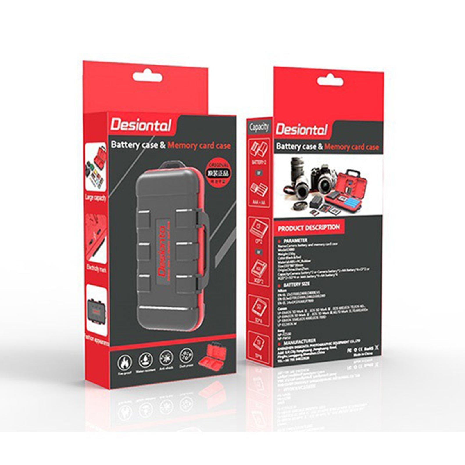 Kameran muistikortin suojakotelo Kameran akkukotelo SD/TF-kortin tallennuslaatikkosarja