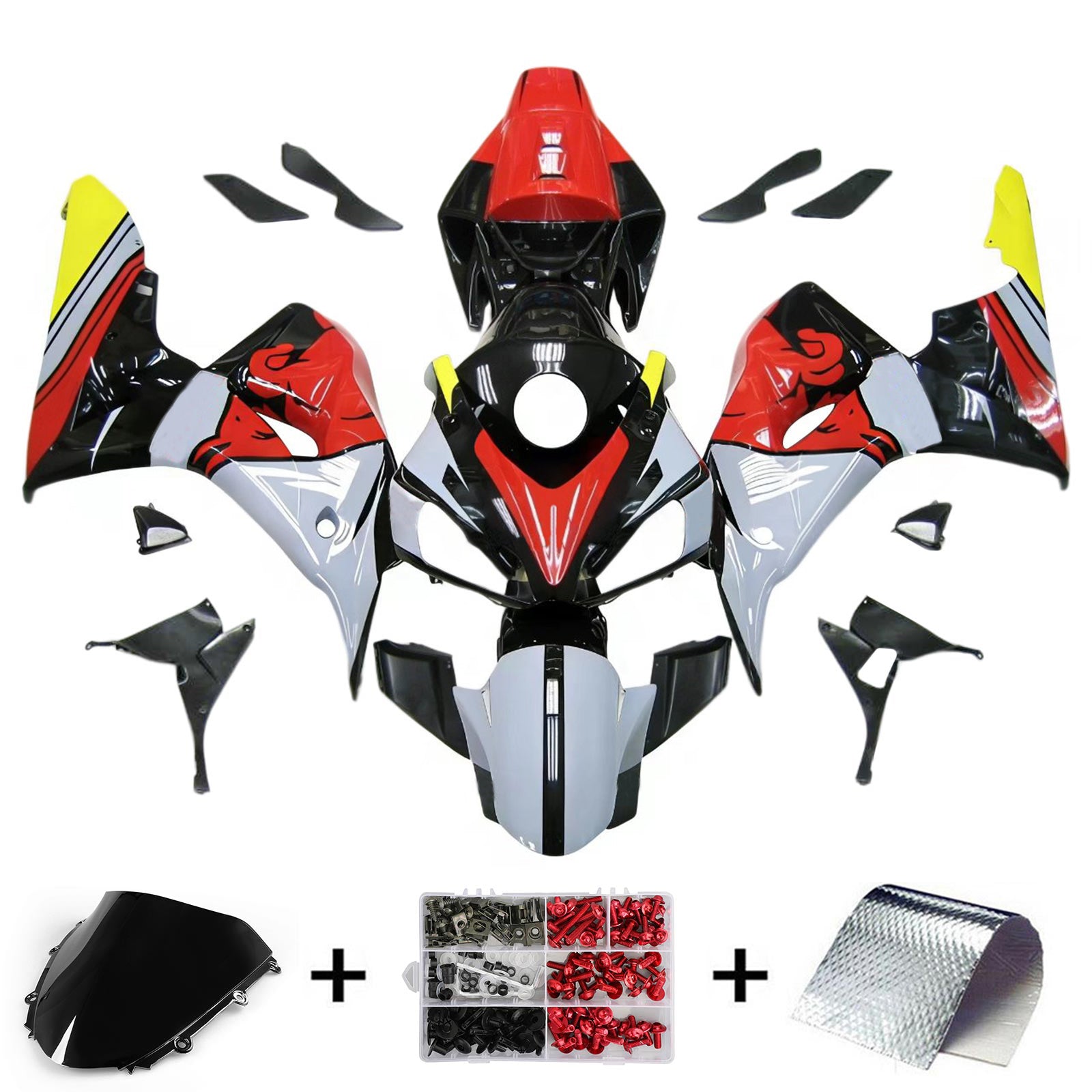 Kit de carénage injecté en plastique ABS pour Honda CBR1000RR 2006-2007