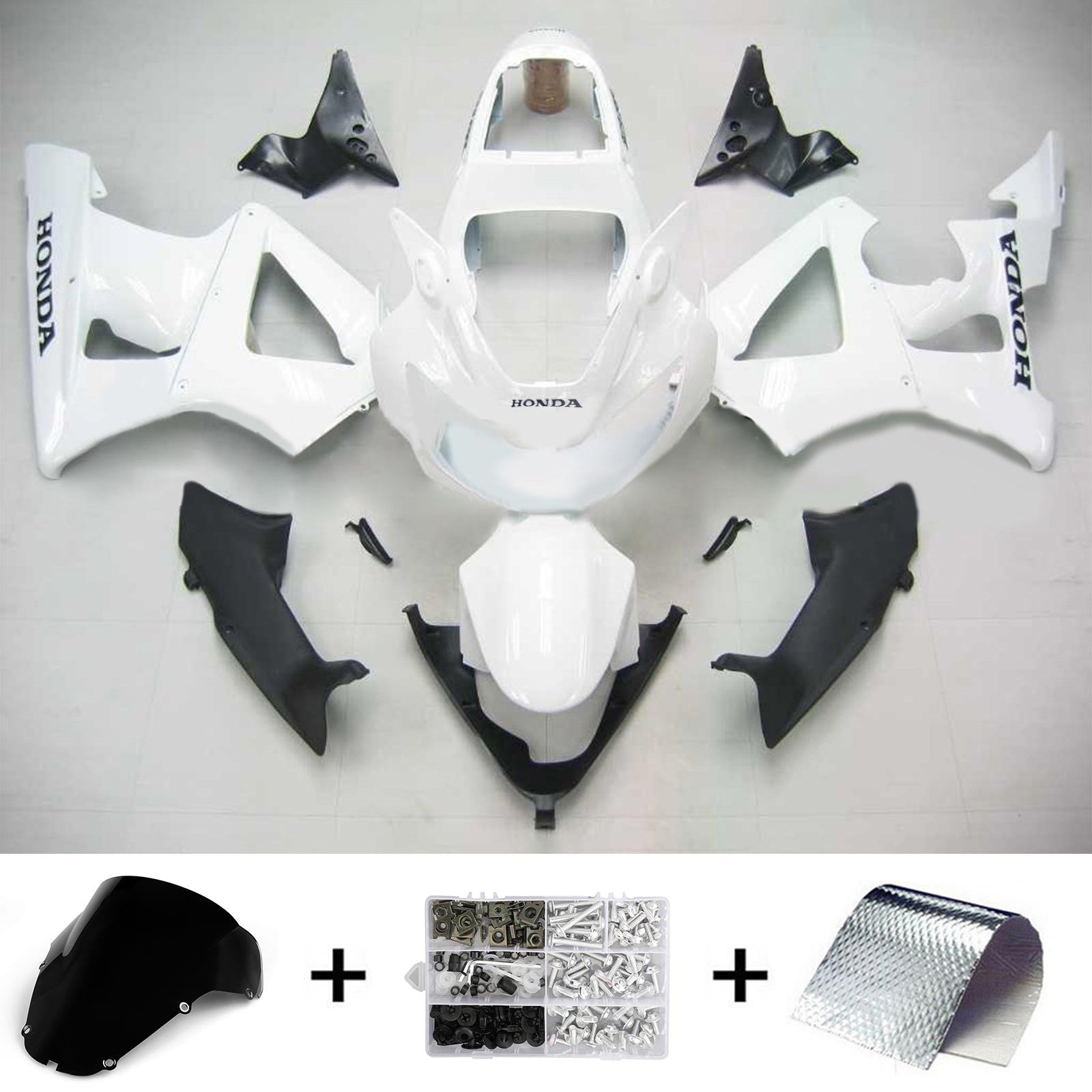 2000-2001 Honda CBR929RR Kit de carénage d'injection Bodywork Abs en plastique