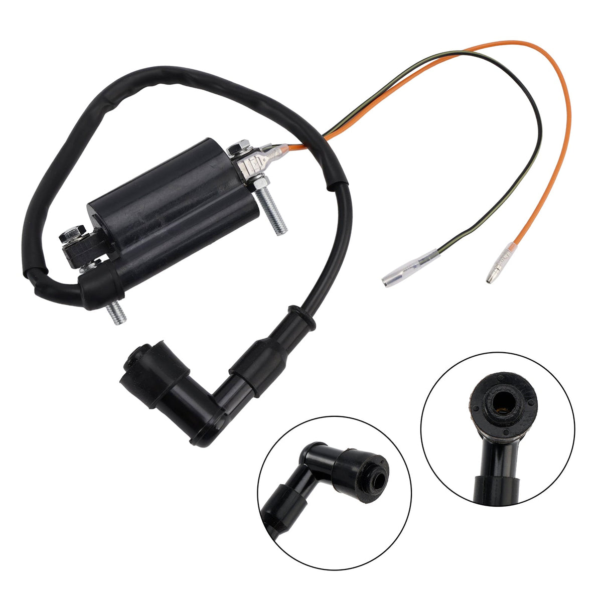 Bobine d'allumage 21121-1049 compatible avec Kawasaki KLF300 (1986-2006), KLT200 et KLT250 Prairie.